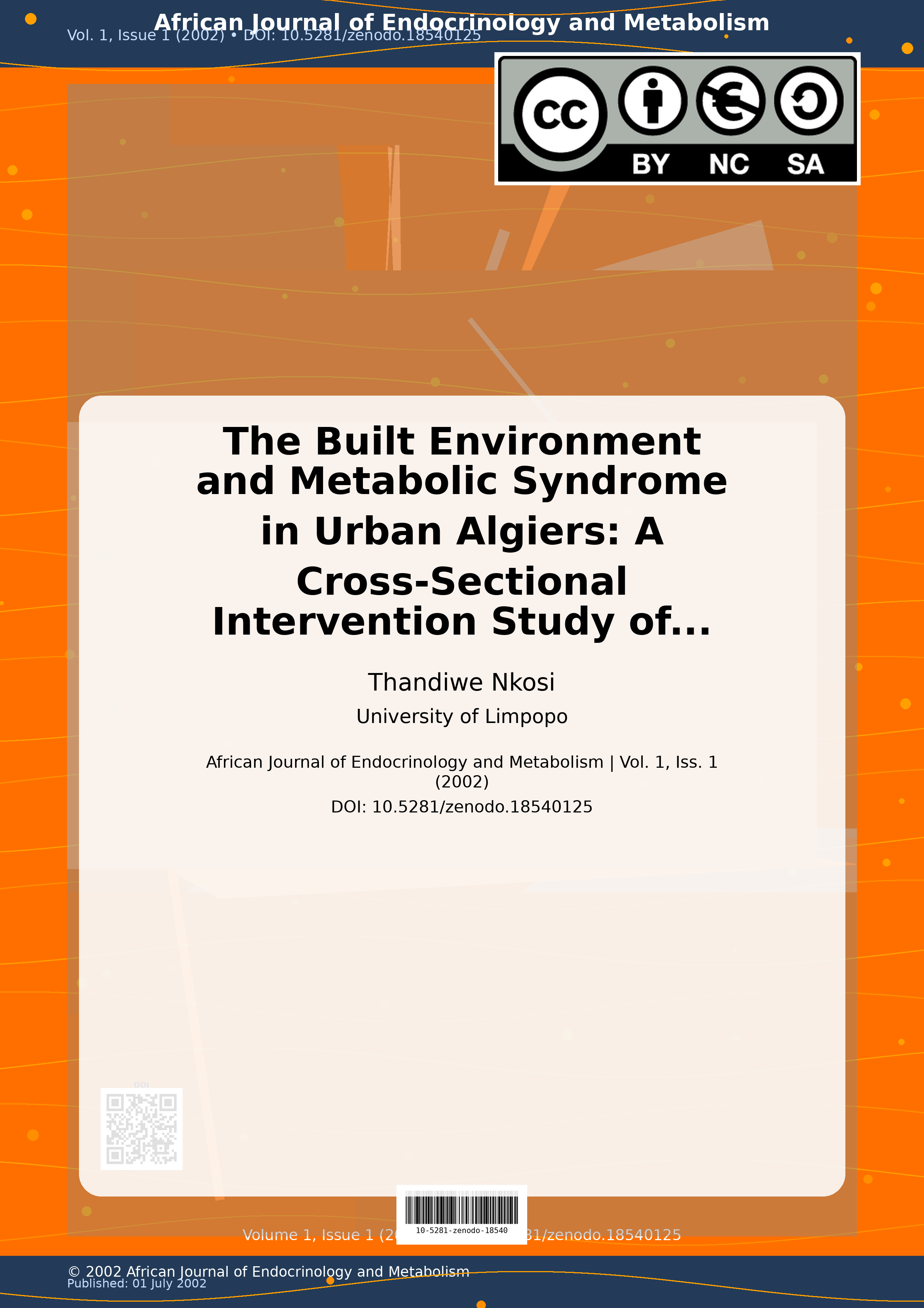 Cover image for: The Built Environment and Metabolic Syndrome in Urban Algier
