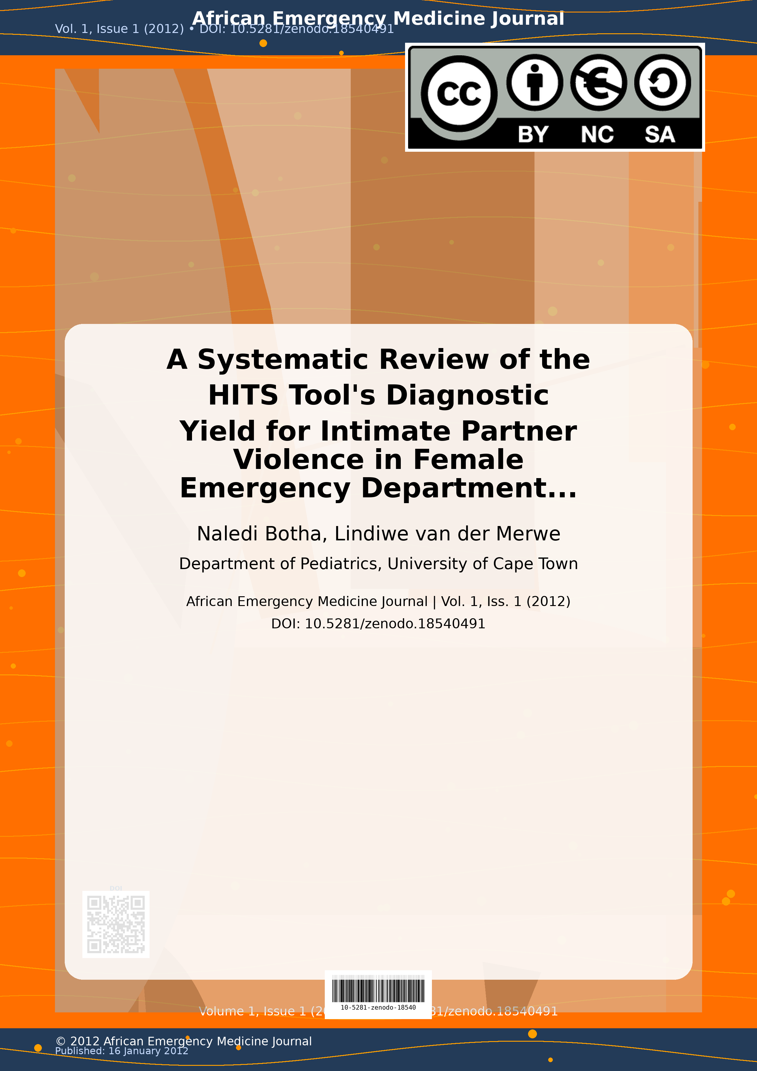 Cover image for: A Systematic Review of the HITS Tool's Diagnostic Yield for 