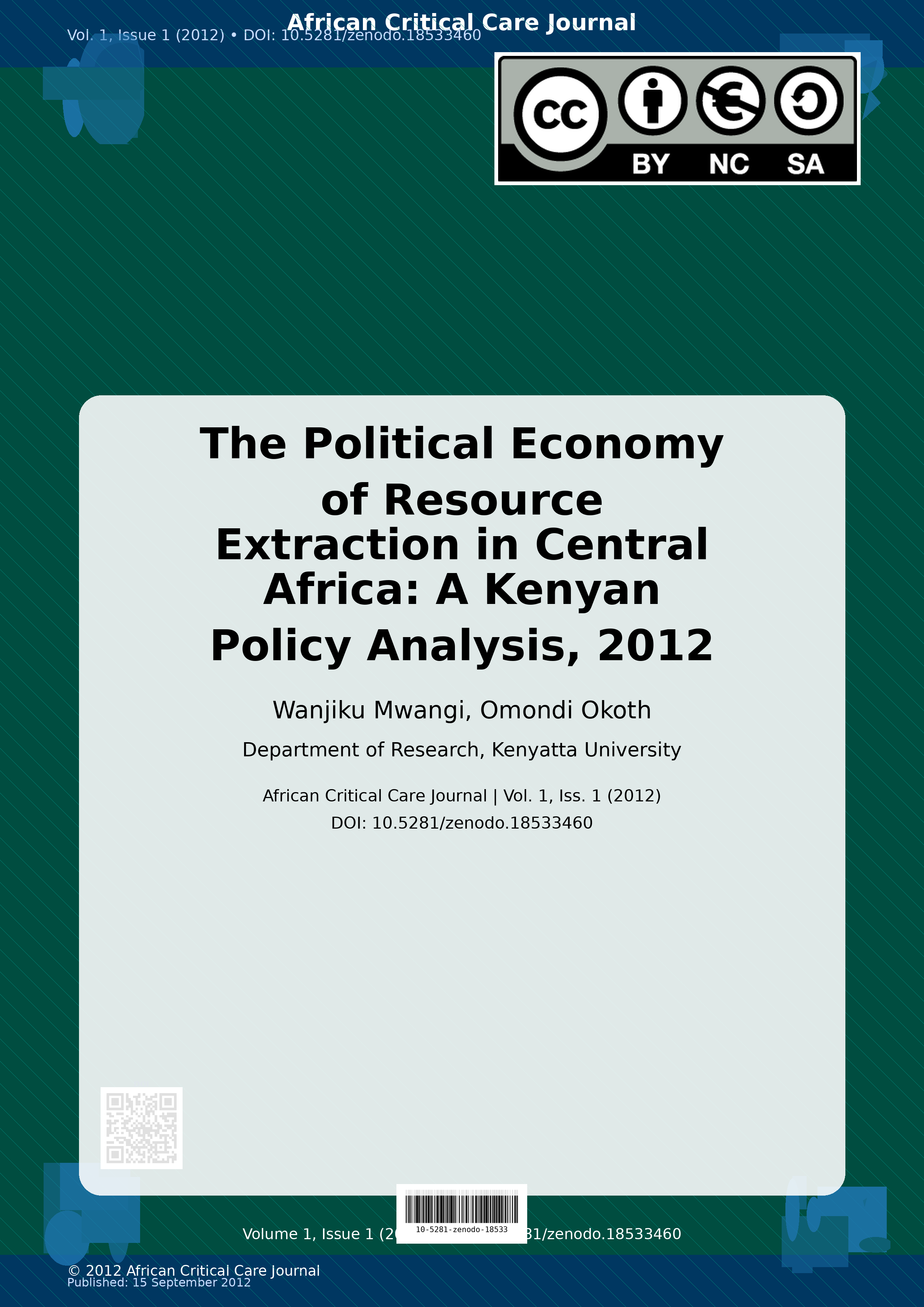Cover image for: The Political Economy of Resource Extraction in Central Afri