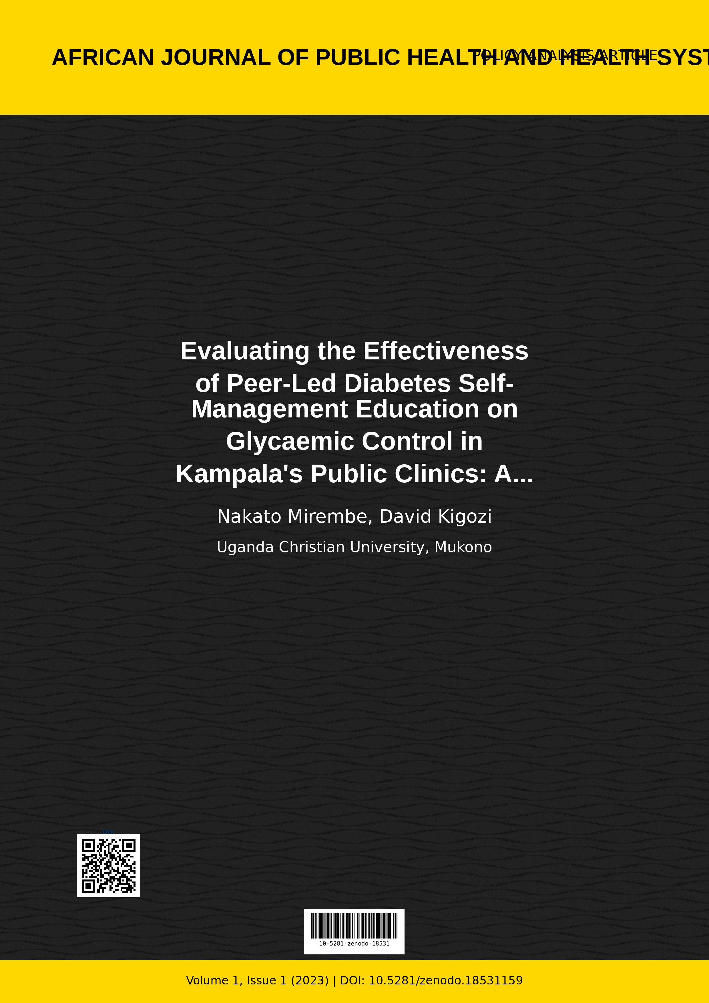 Cover image for: Evaluating the Effectiveness of Peer-Led Diabetes Self-Manag