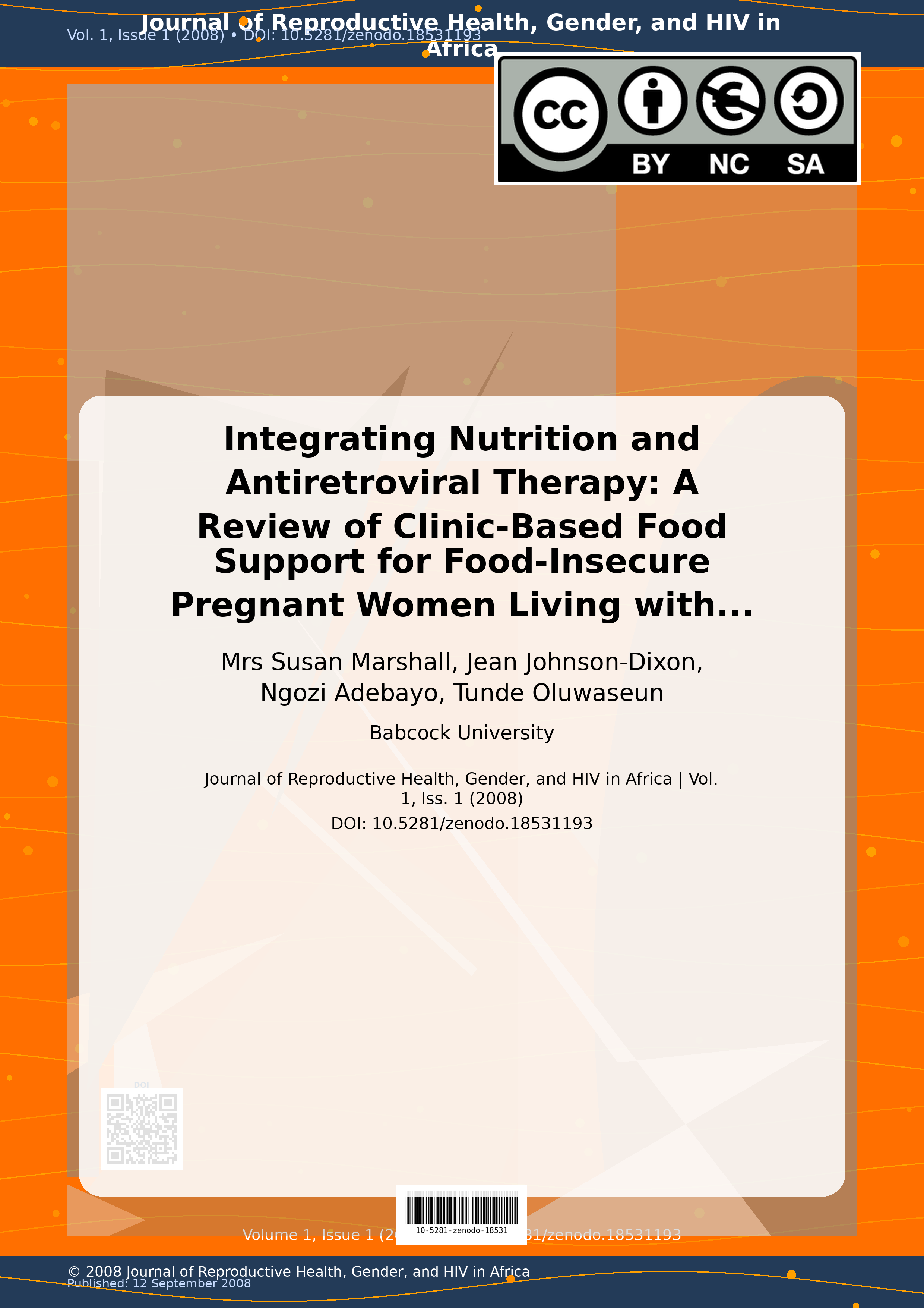 Cover image for: Integrating Nutrition and Antiretroviral Therapy