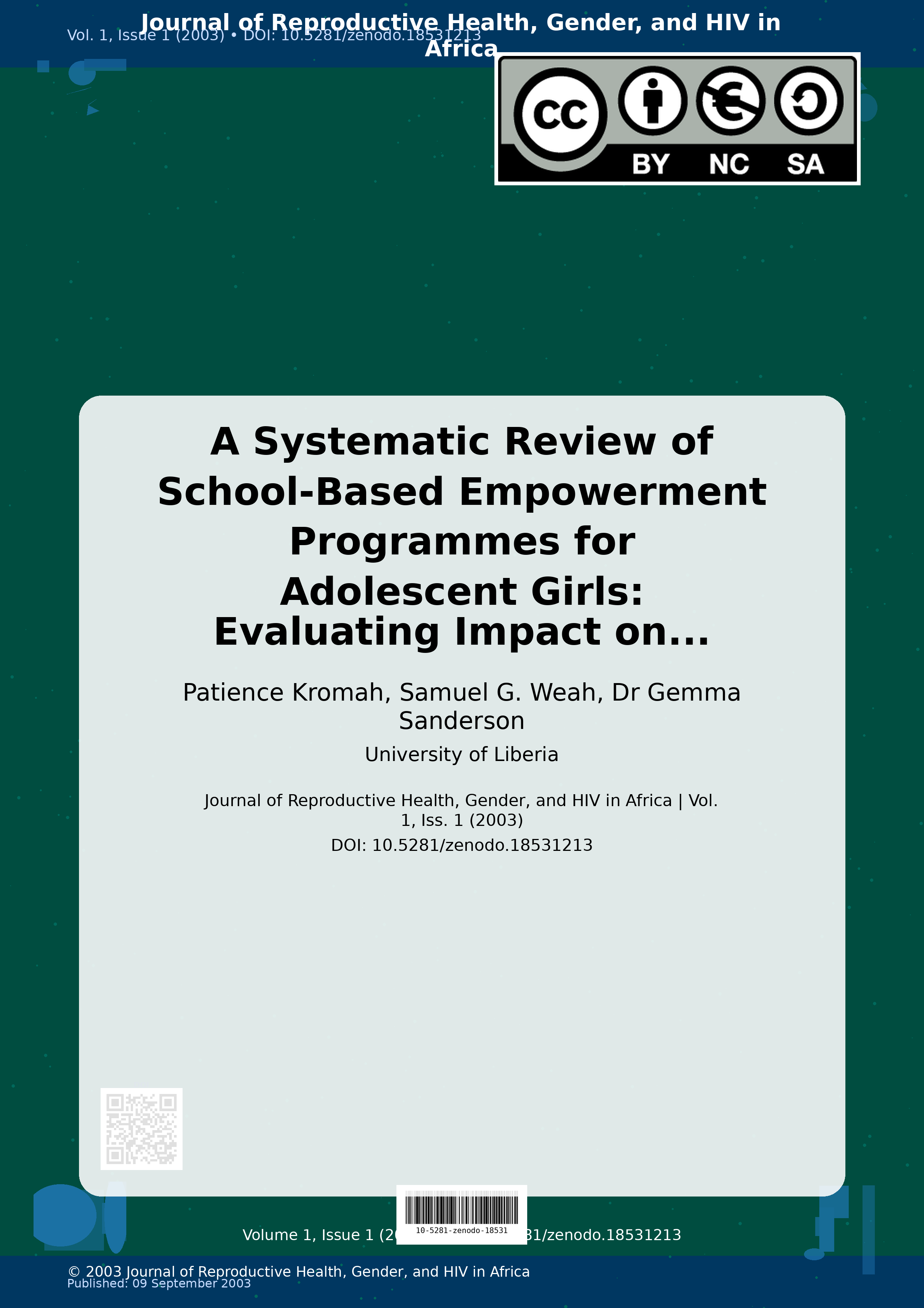 Cover image for: A Systematic Review of School-Based Empowerment Programmes f