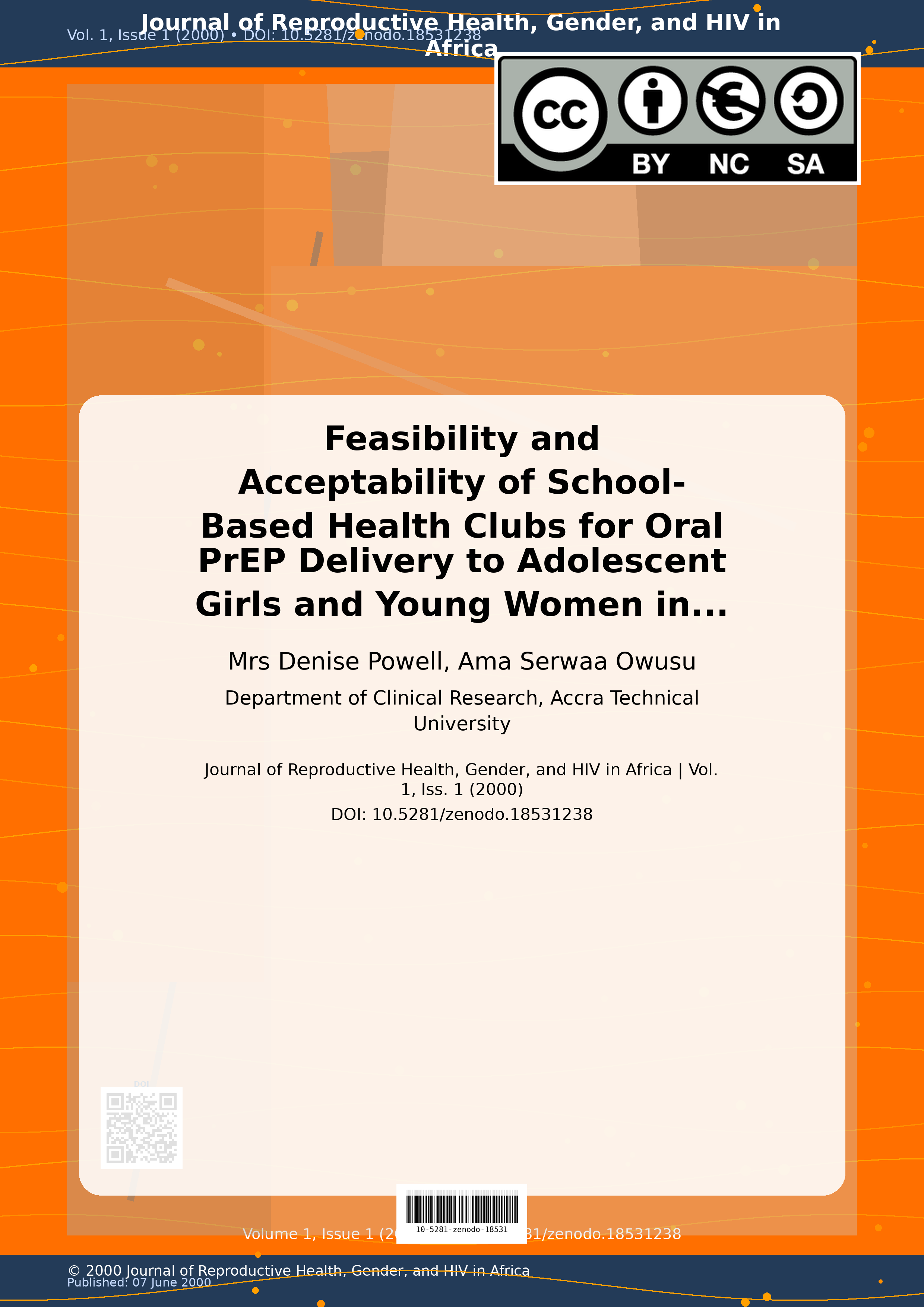 Cover image for: Feasibility and Acceptability of School-Based Health Clubs f