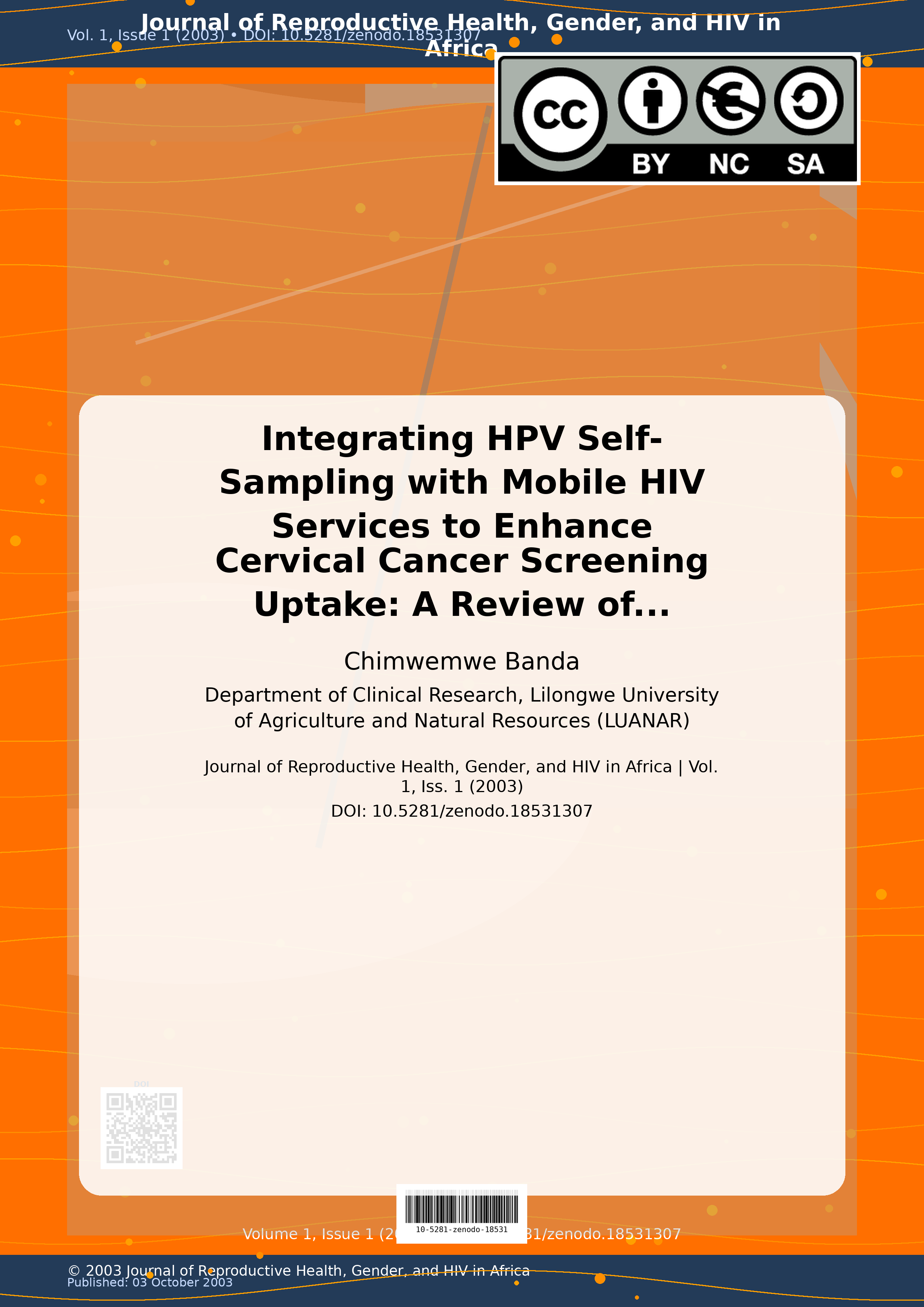 Cover image for: Integrating HPV Self-Sampling with Mobile HIV Services to En