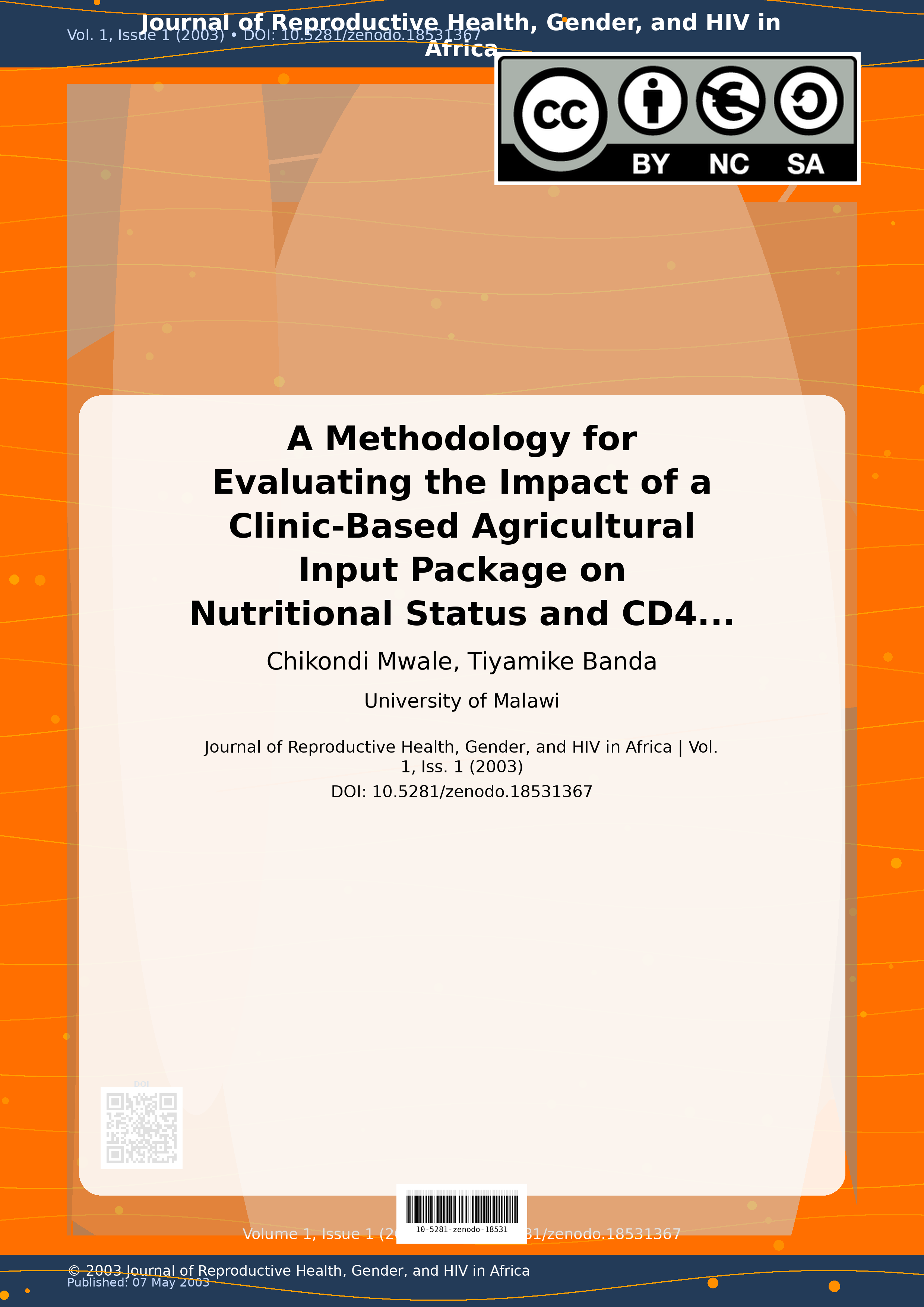 Cover image for: A Methodology for Evaluating the Impact of a Clinic-Based Ag