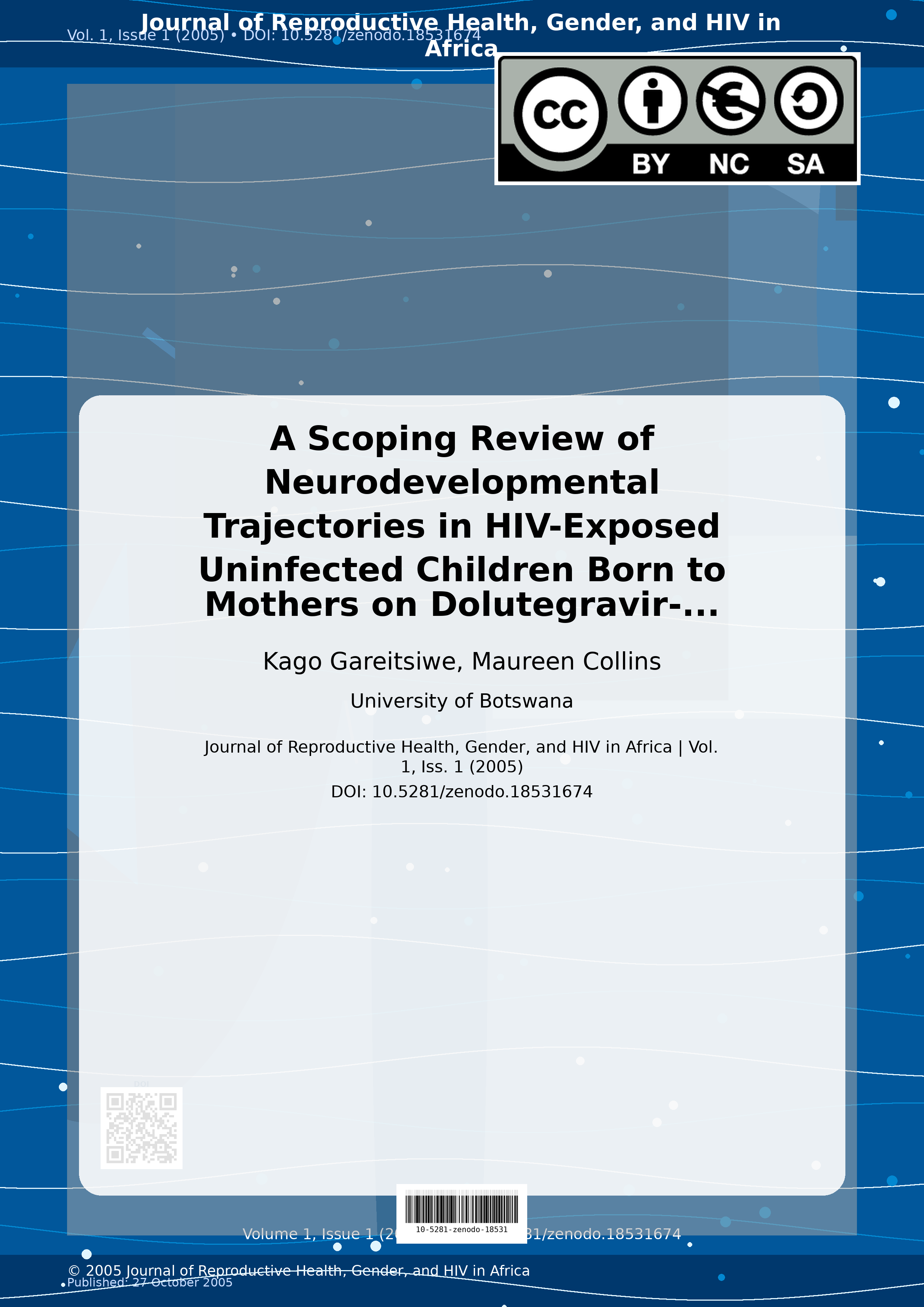 Cover image for: A Scoping Review of Neurodevelopmental Trajectories in HIV-E