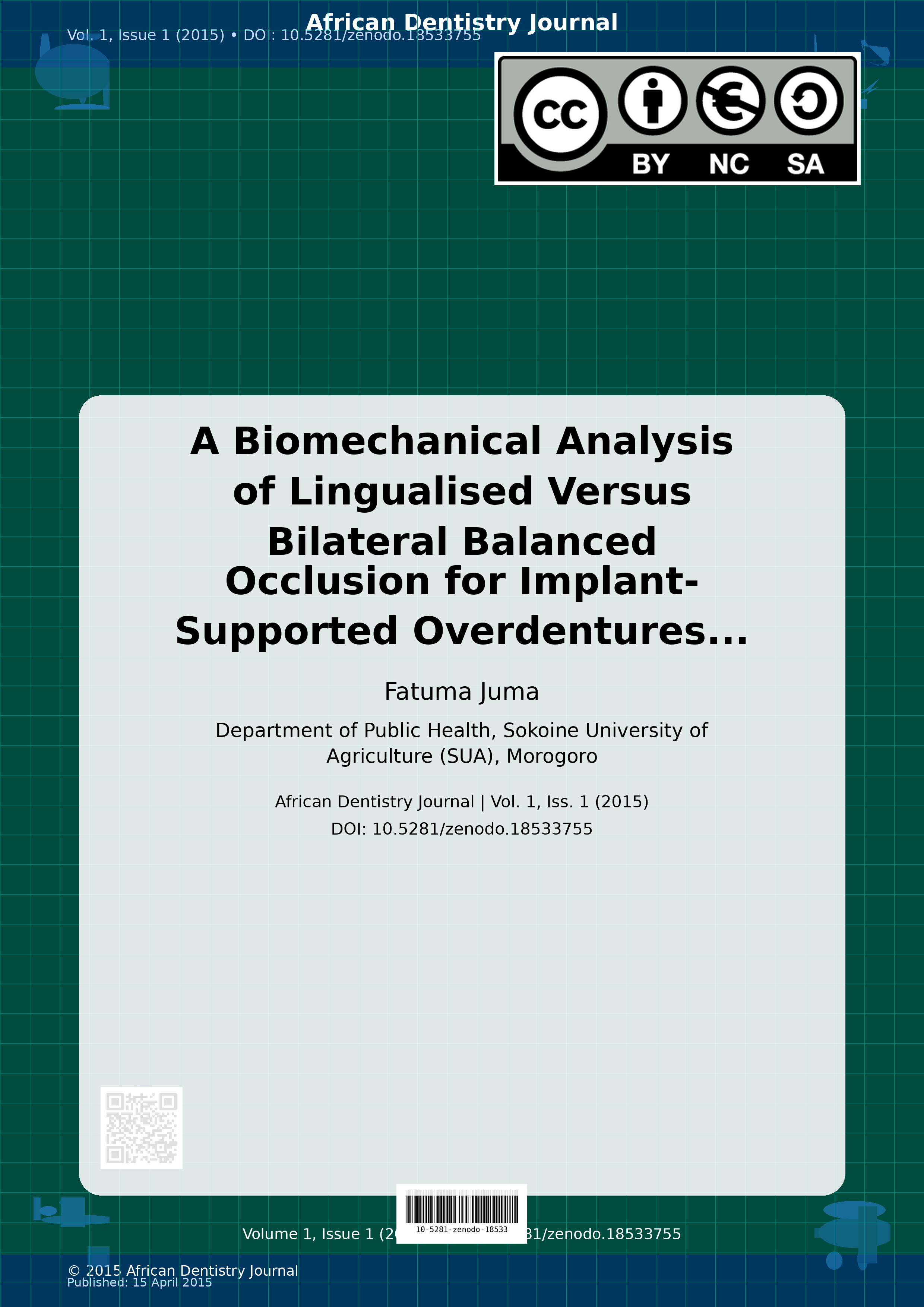 Cover image for: A Biomechanical Analysis of Lingualised Versus Bilateral Bal
