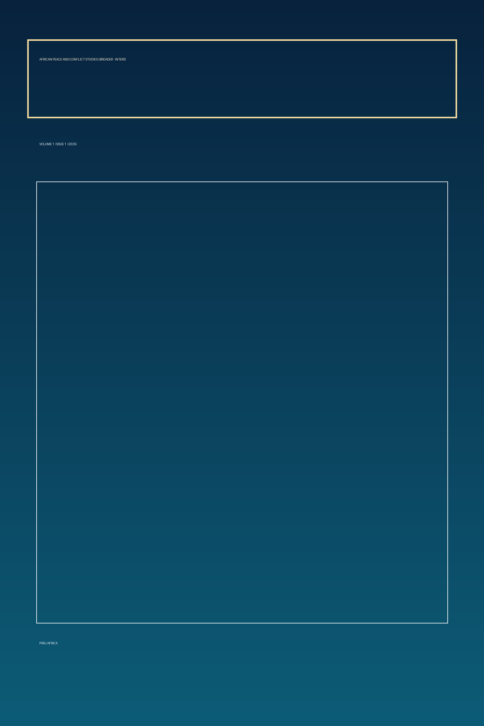 Vol. 1 No. 1 (2025) cover