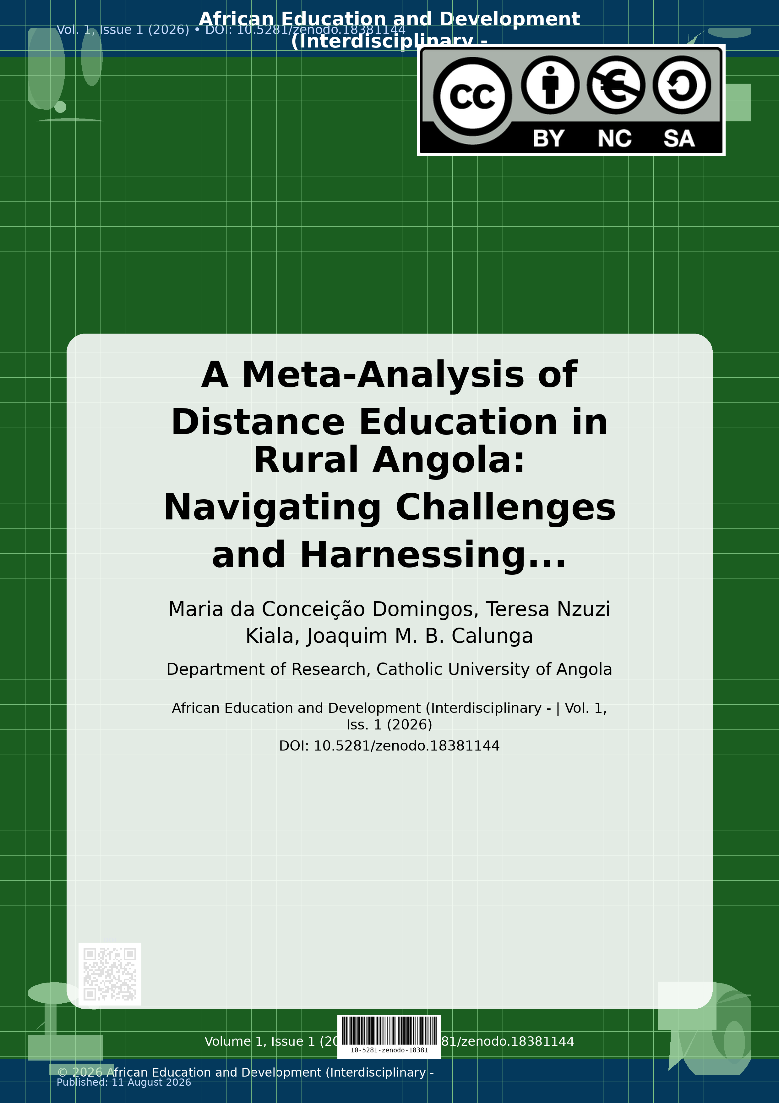 Cover image for: A Meta-Analysis of Distance Education in Rural Angola