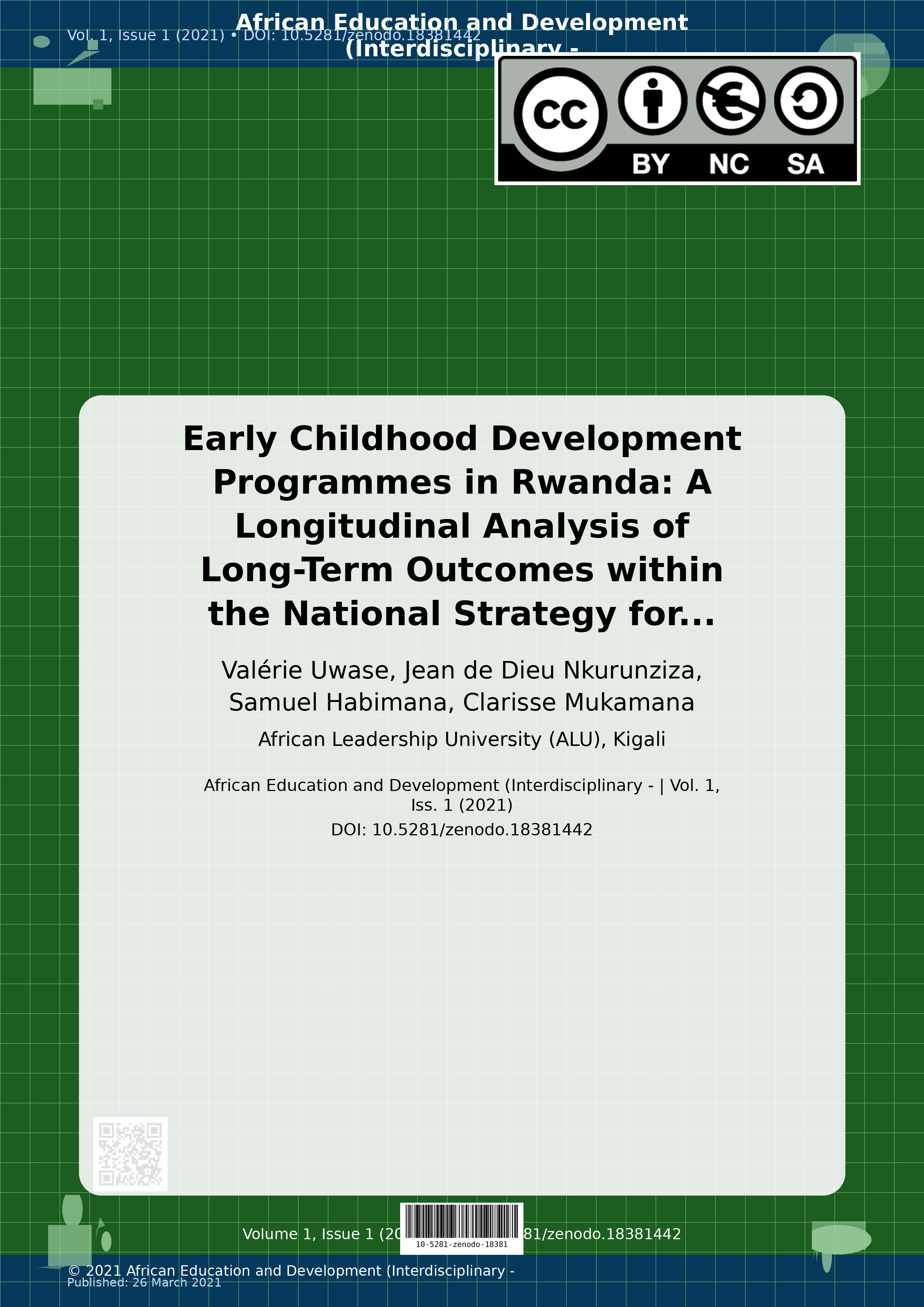 Cover image for: Early Childhood Development Programmes in Rwanda