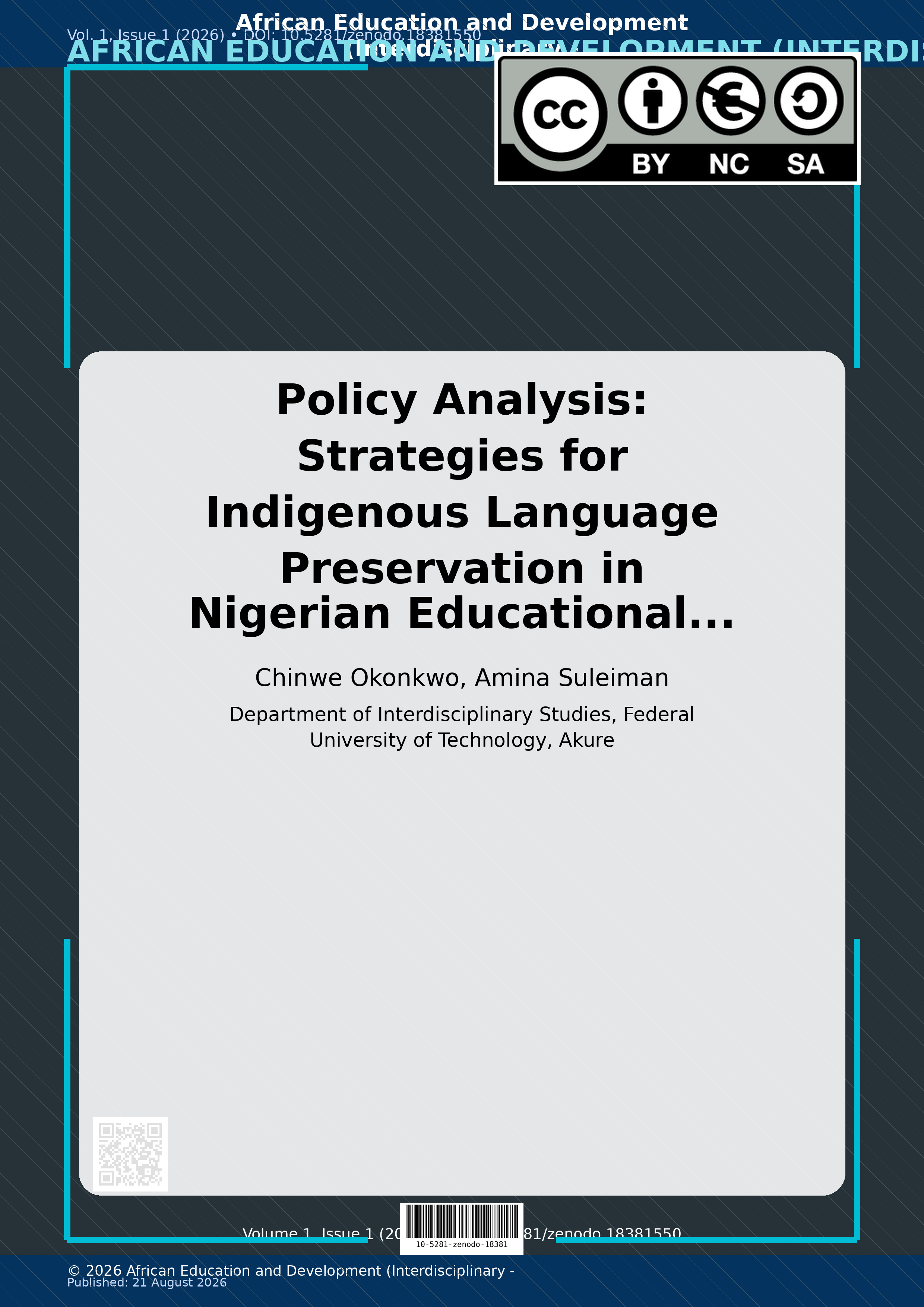 Cover image for: Policy Analysis