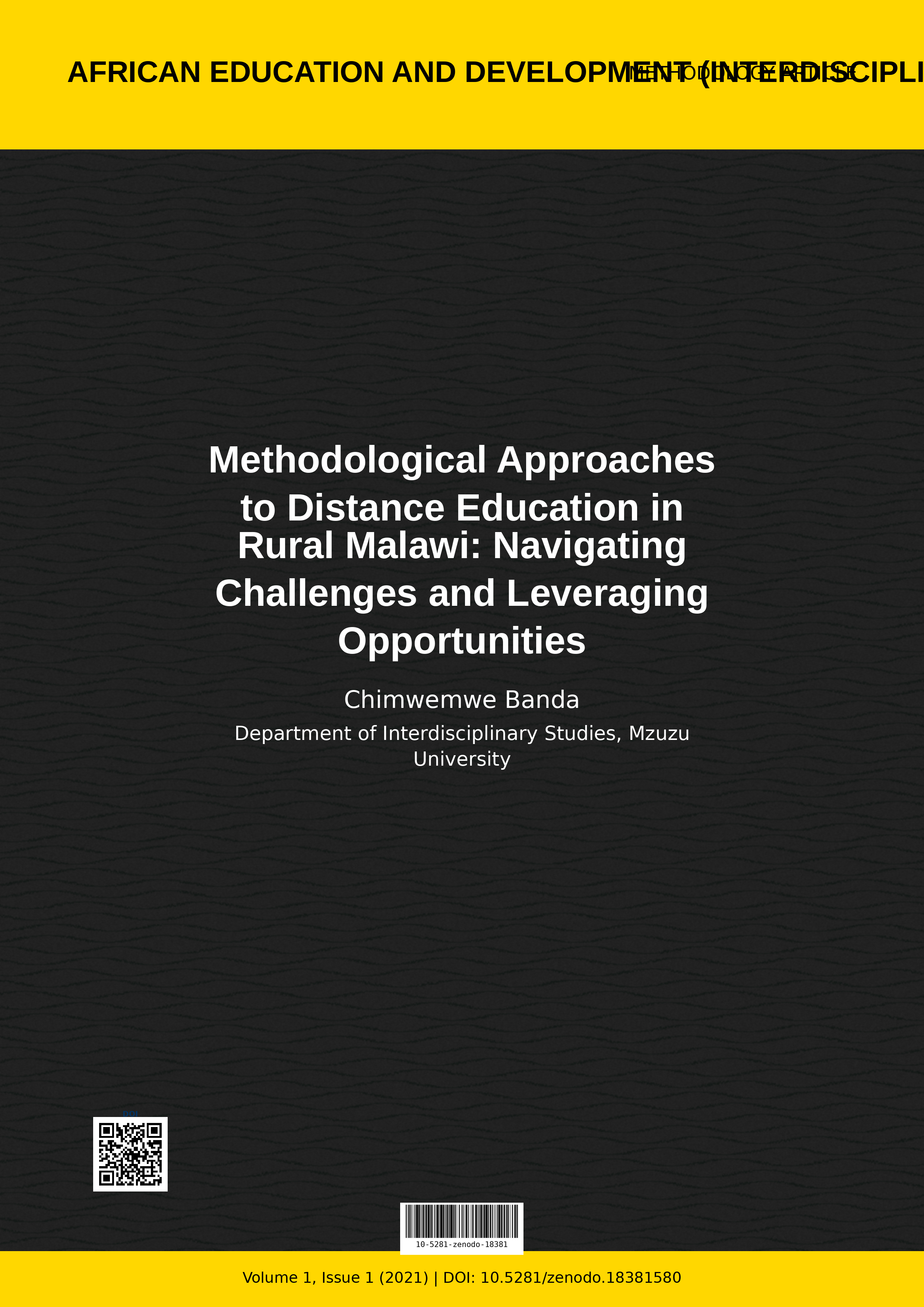 Cover image for: Methodological Approaches to Distance Education in Rural Mal