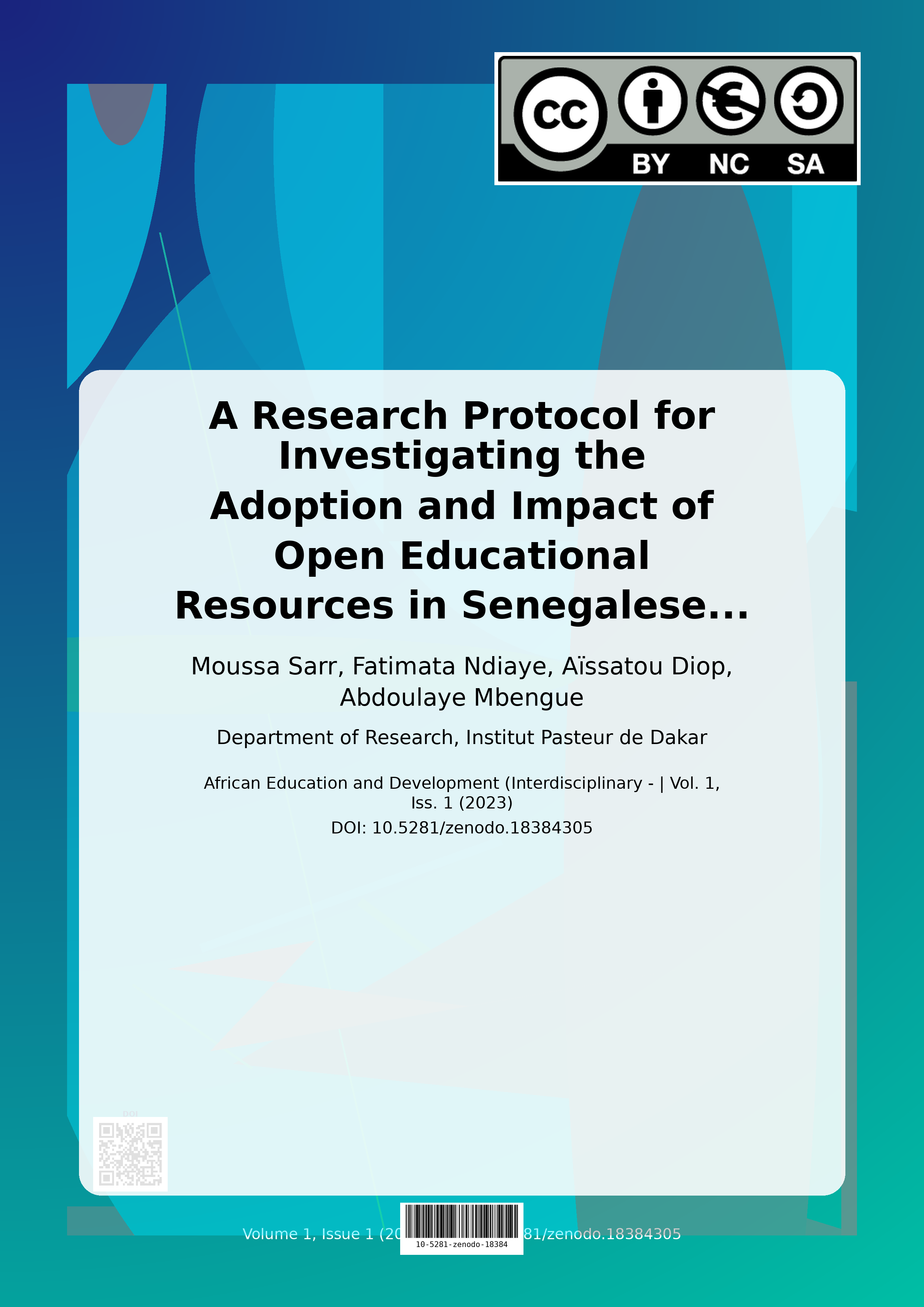 Cover image for: A Research Protocol for Investigating the Adoption and Impac