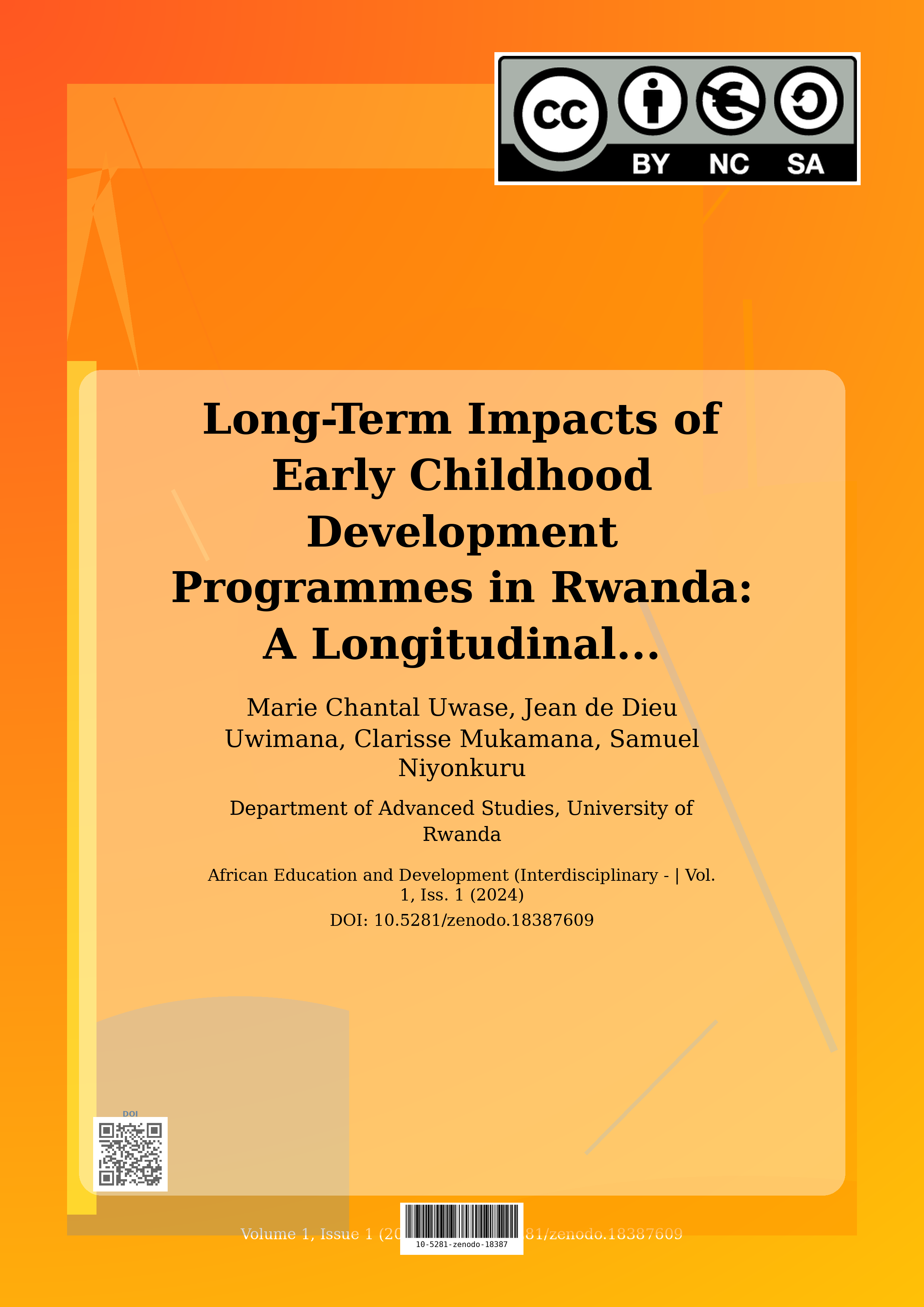 Cover image for: Long-Term Impacts of Early Childhood Development Programmes 