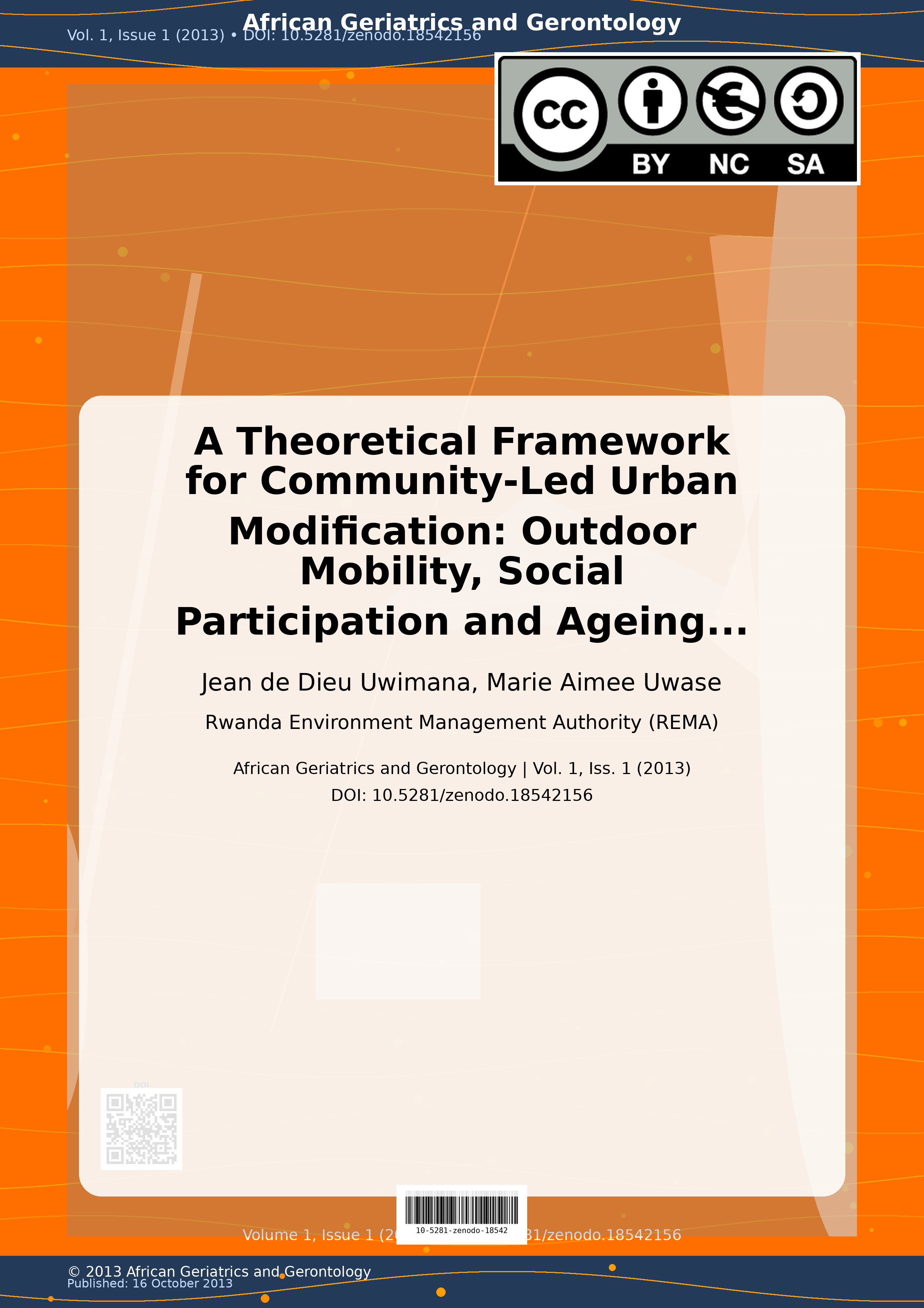 Cover image for: A Theoretical Framework for Community-Led Urban Modification