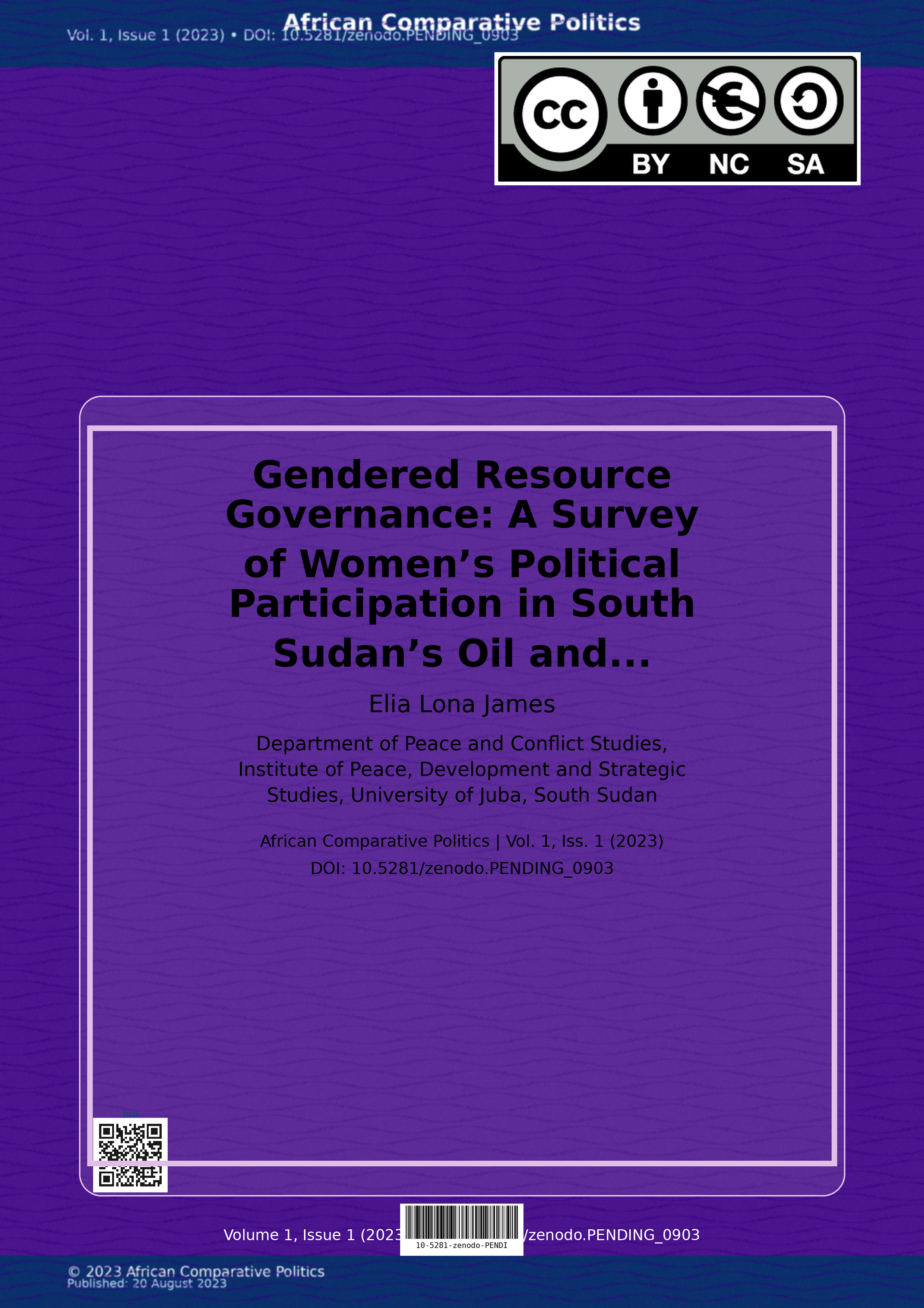 Cover image for: Gendered Resource Governance