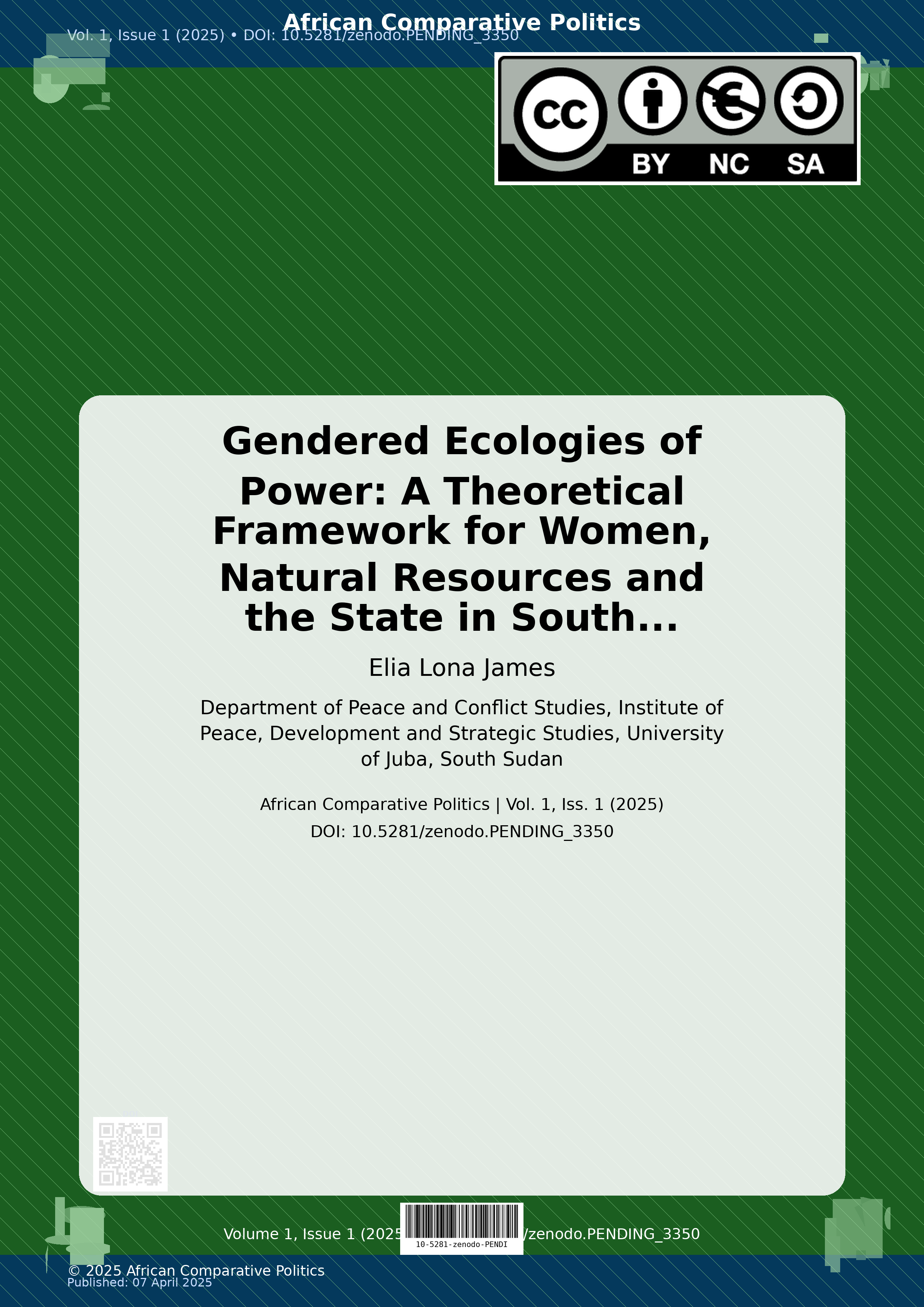 Cover image for: Gendered Ecologies of Power