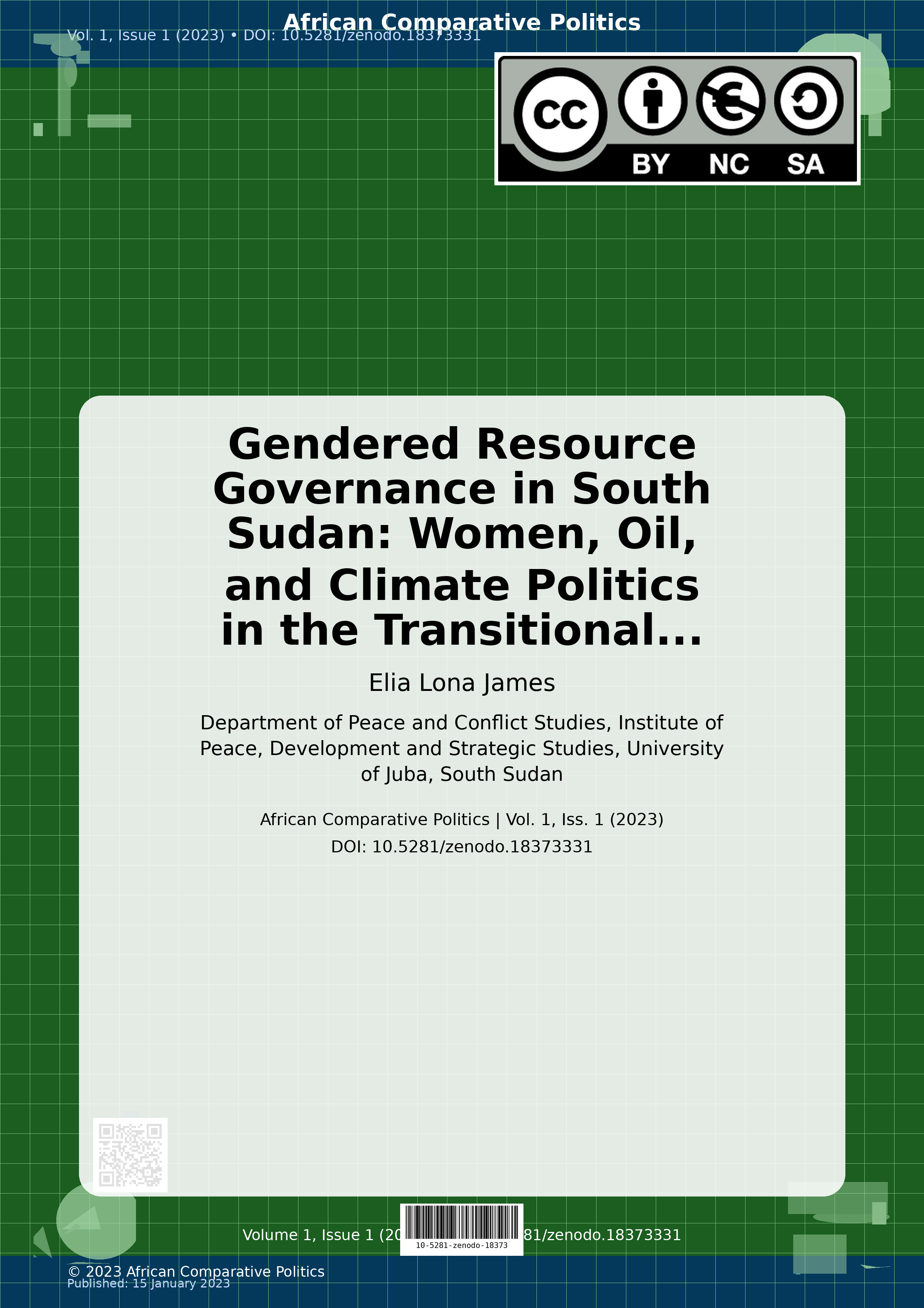 Cover image for: Gendered Resource Governance in South Sudan