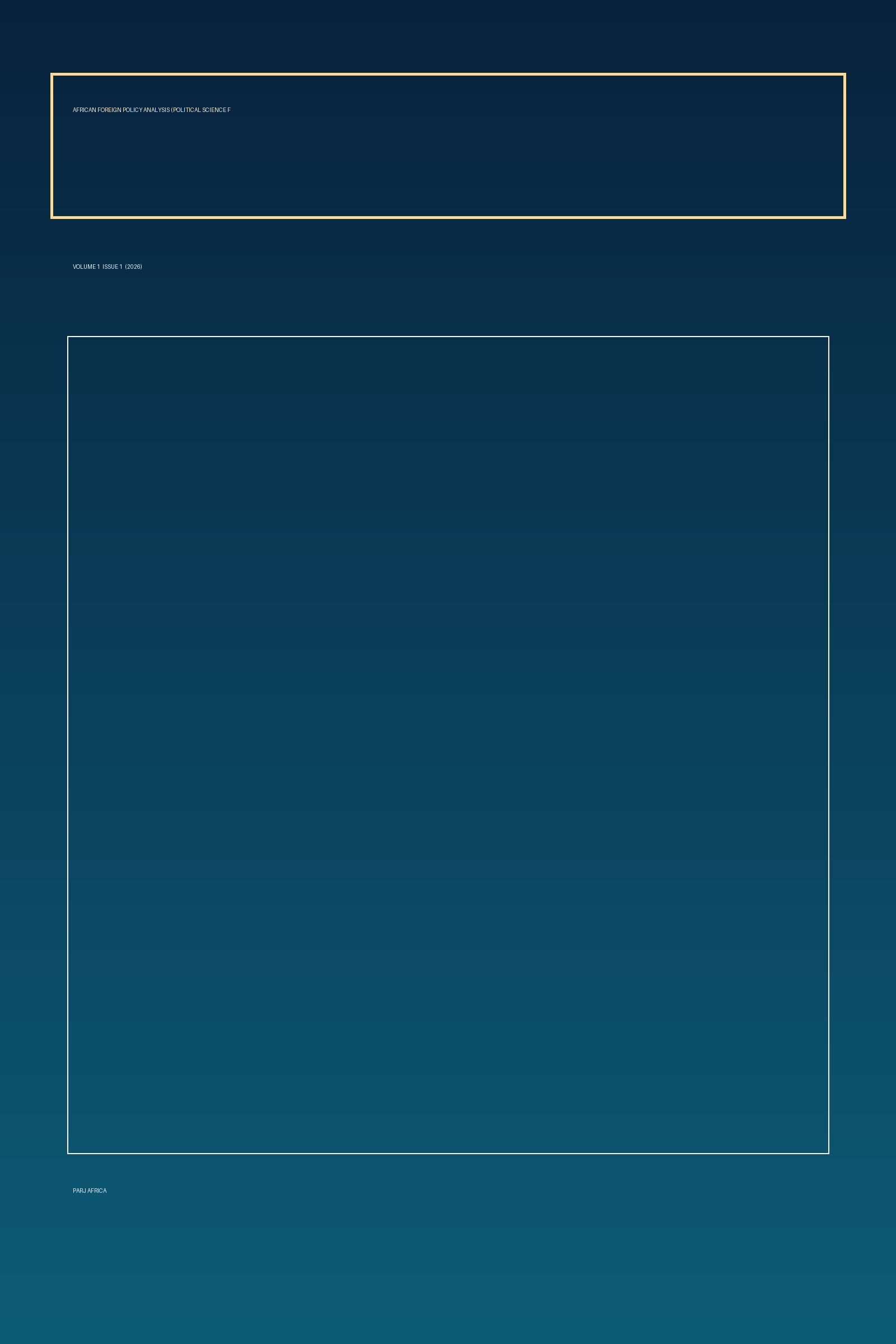 Vol. 1 No. 1 (2026) cover