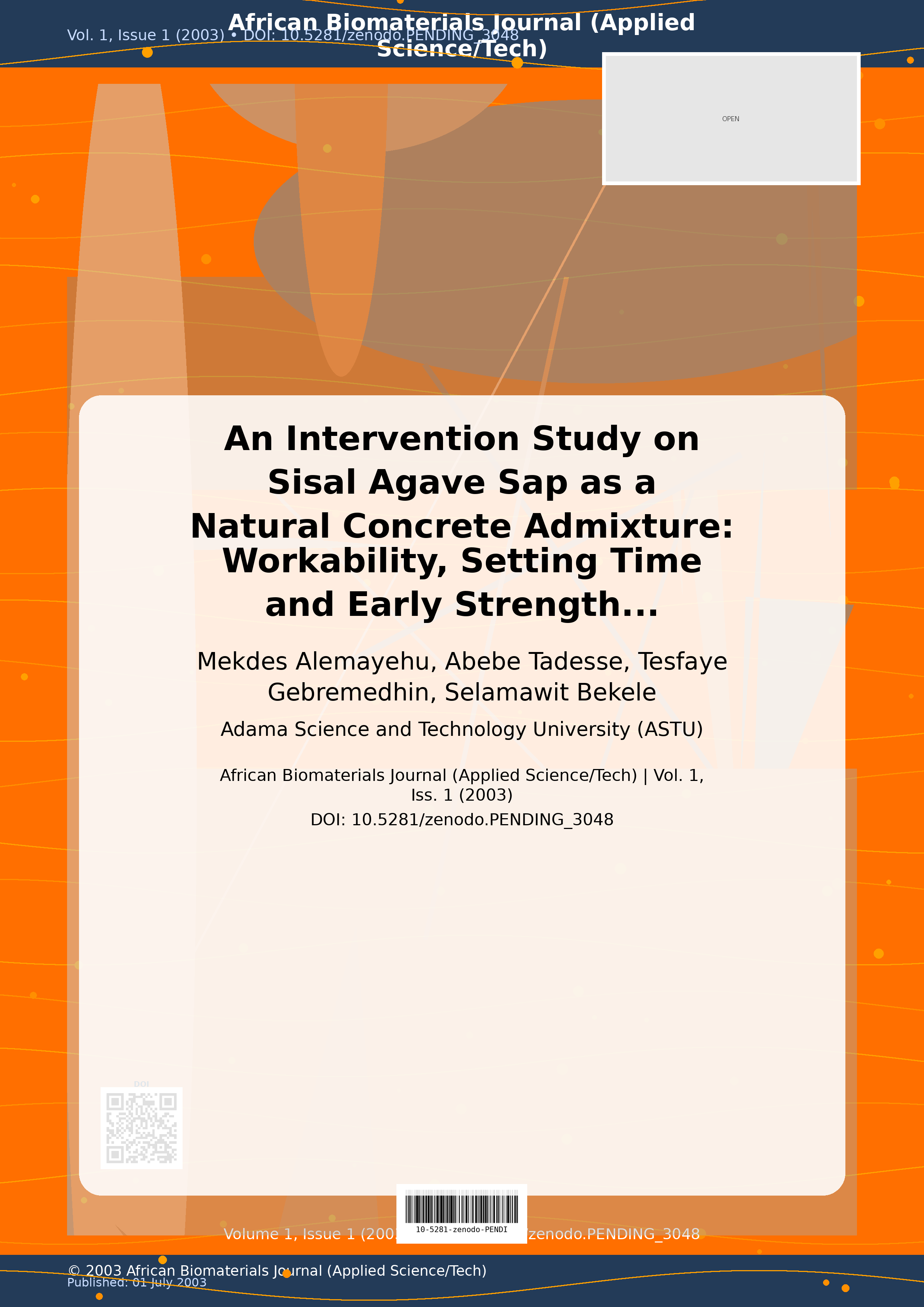 Cover image for: An Intervention Study on Sisal Agave Sap as a Natural Concre