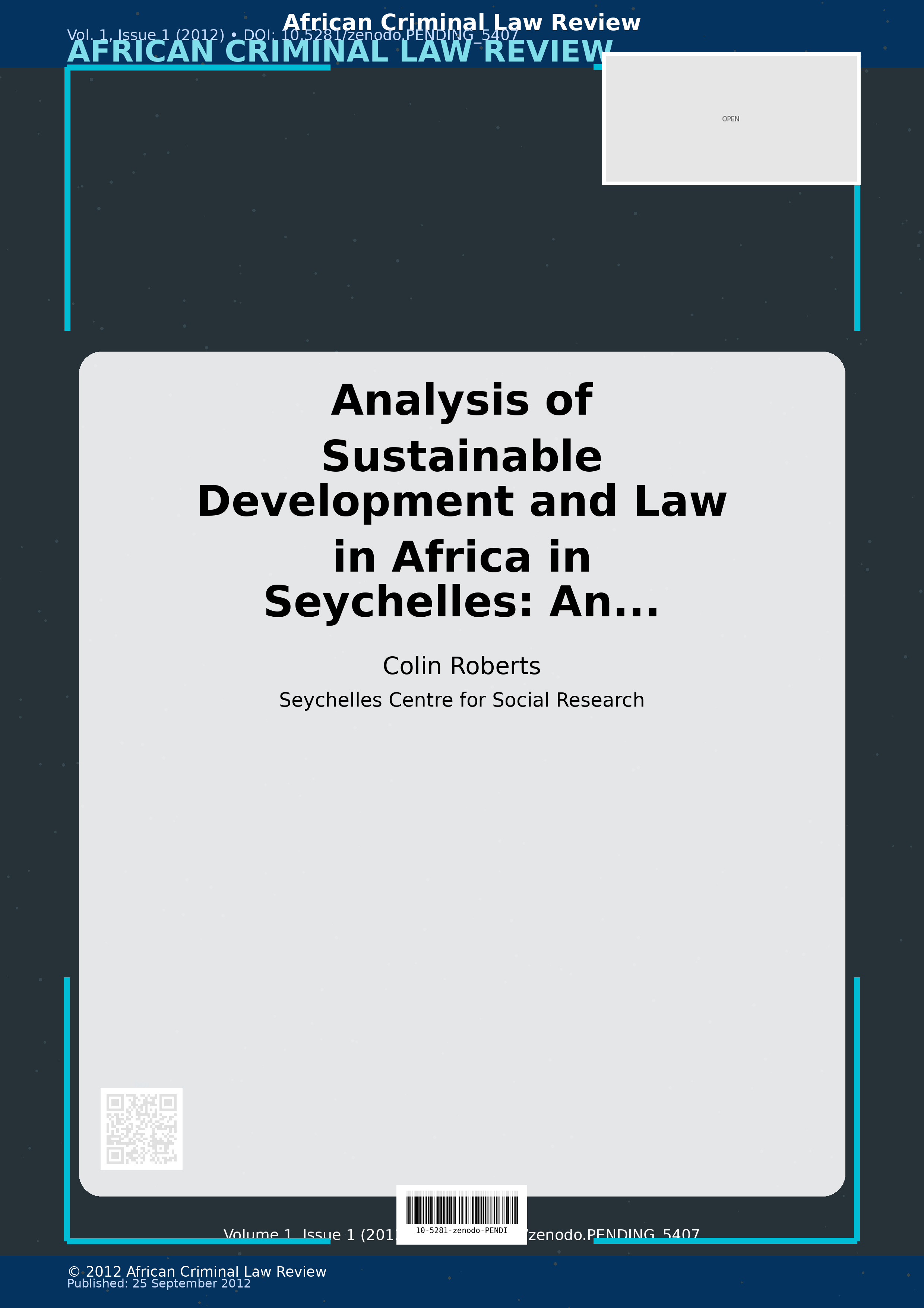 Cover image for: Analysis of Sustainable Development and Law in Africa in Sey