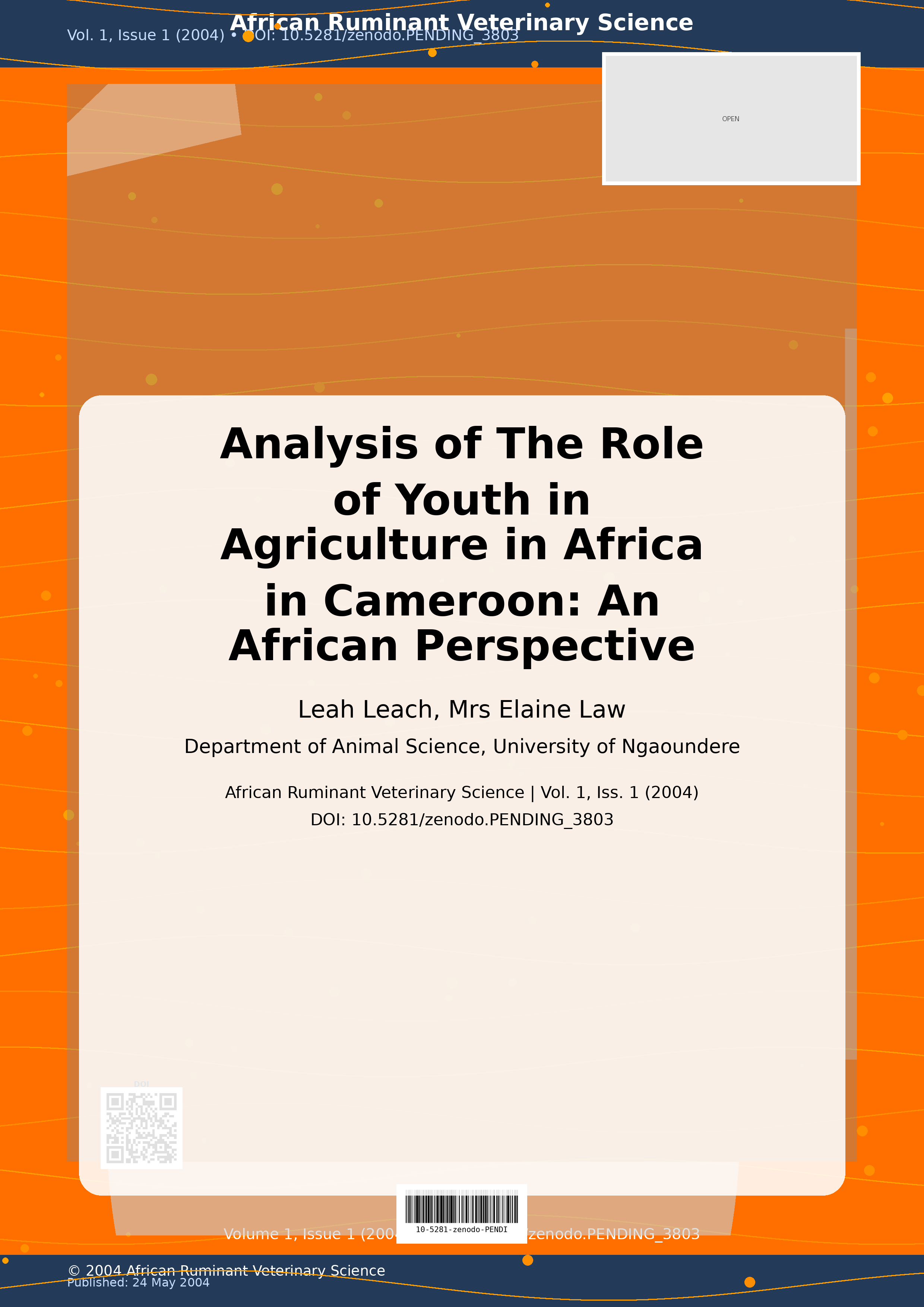 Cover image for: Analysis of The Role of Youth in Agriculture in Africa in Ca