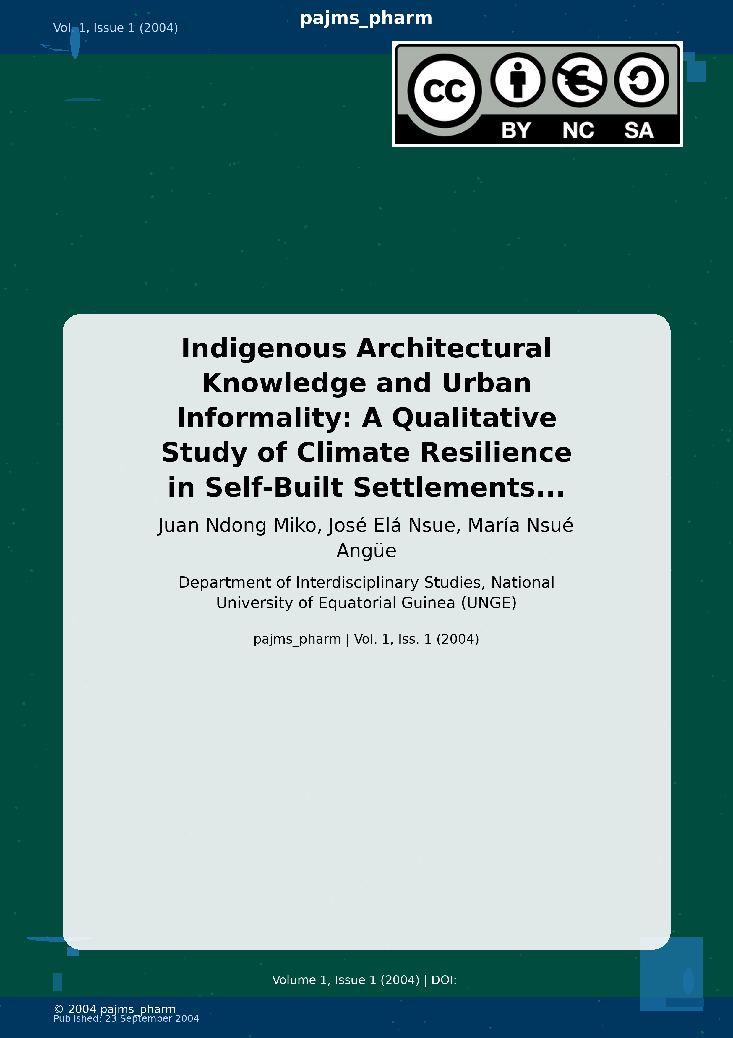 Cover image for: Indigenous Architectural Knowledge and Urban Informality