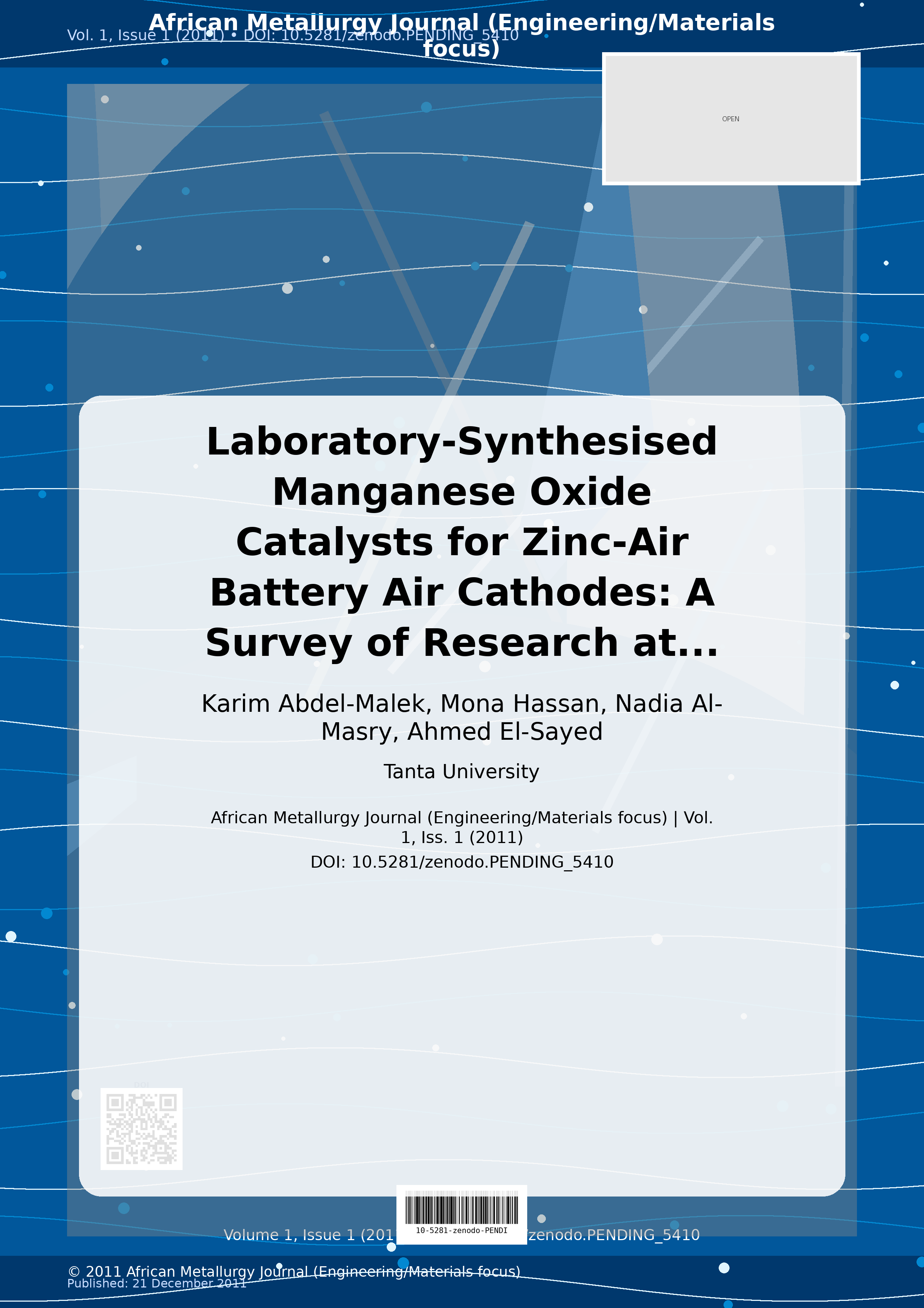 Cover image for: Laboratory-Synthesised Manganese Oxide Catalysts for Zinc-Ai