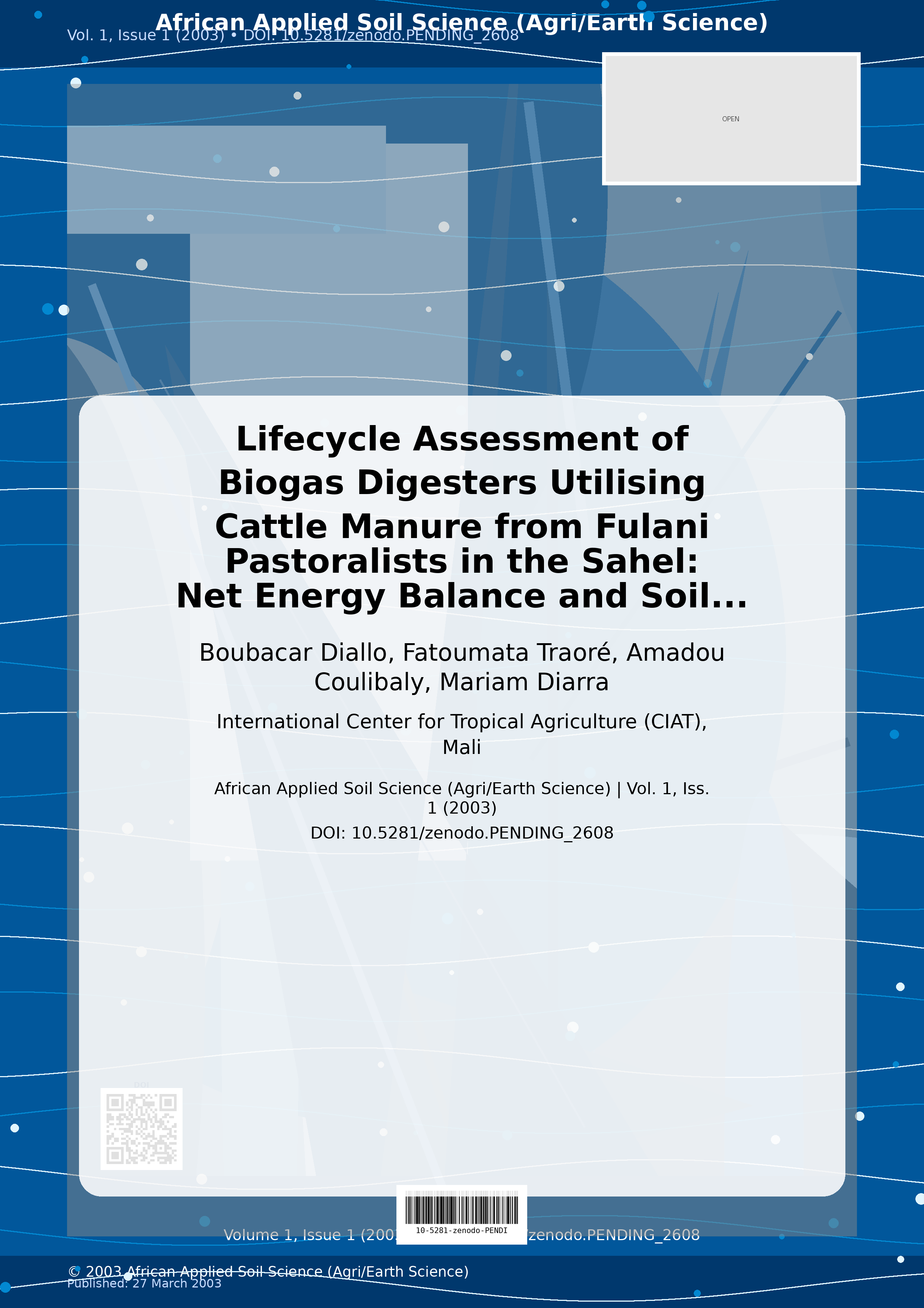 Cover image for: Lifecycle Assessment of Biogas Digesters Utilising Cattle Ma