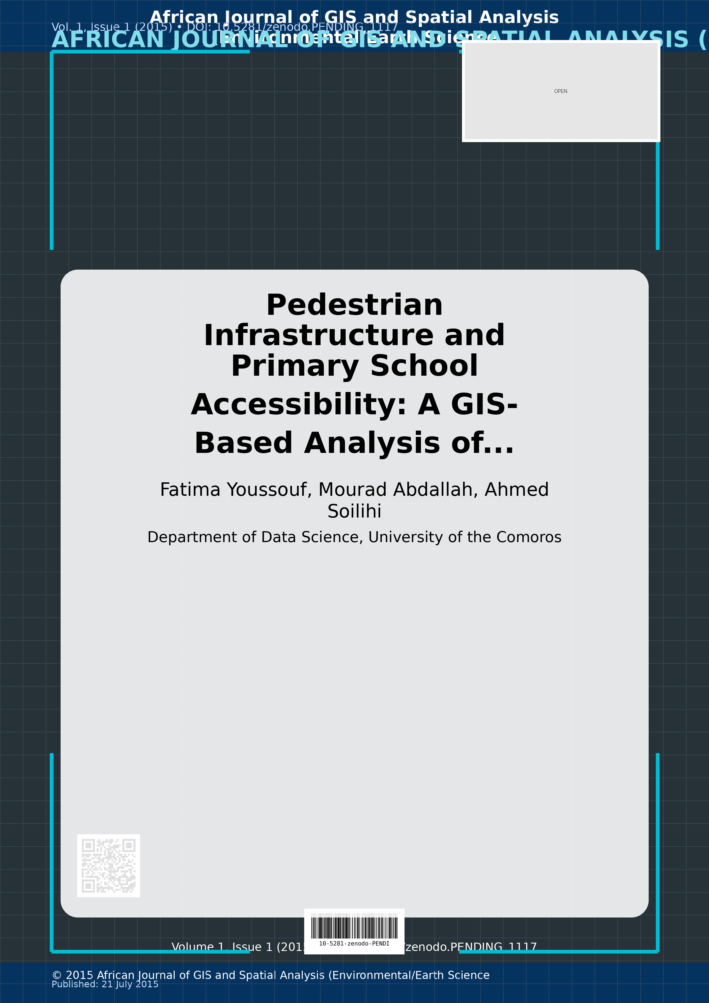 Cover image for: Pedestrian Infrastructure and Primary School Accessibility