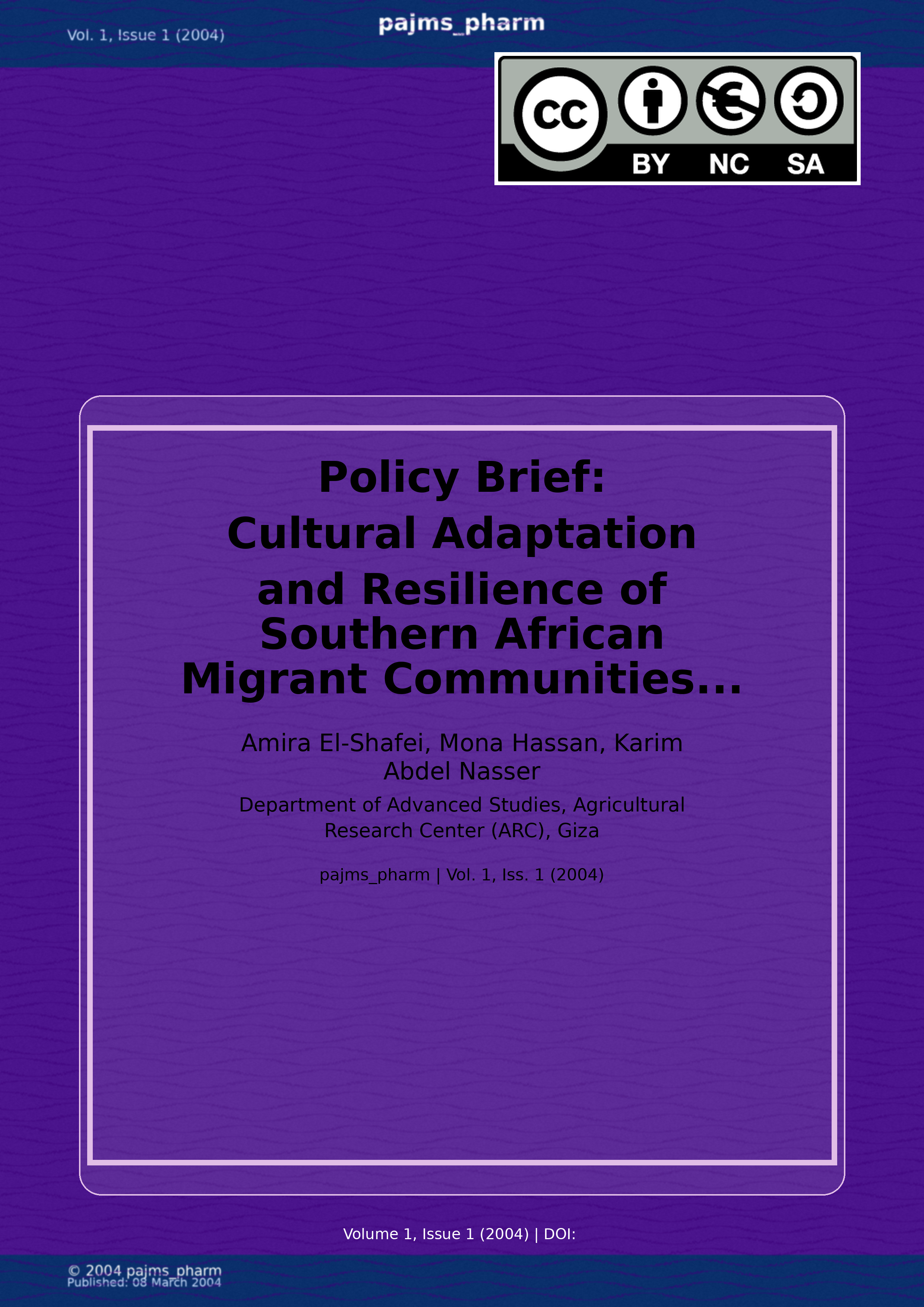 Cover image for: Policy Brief