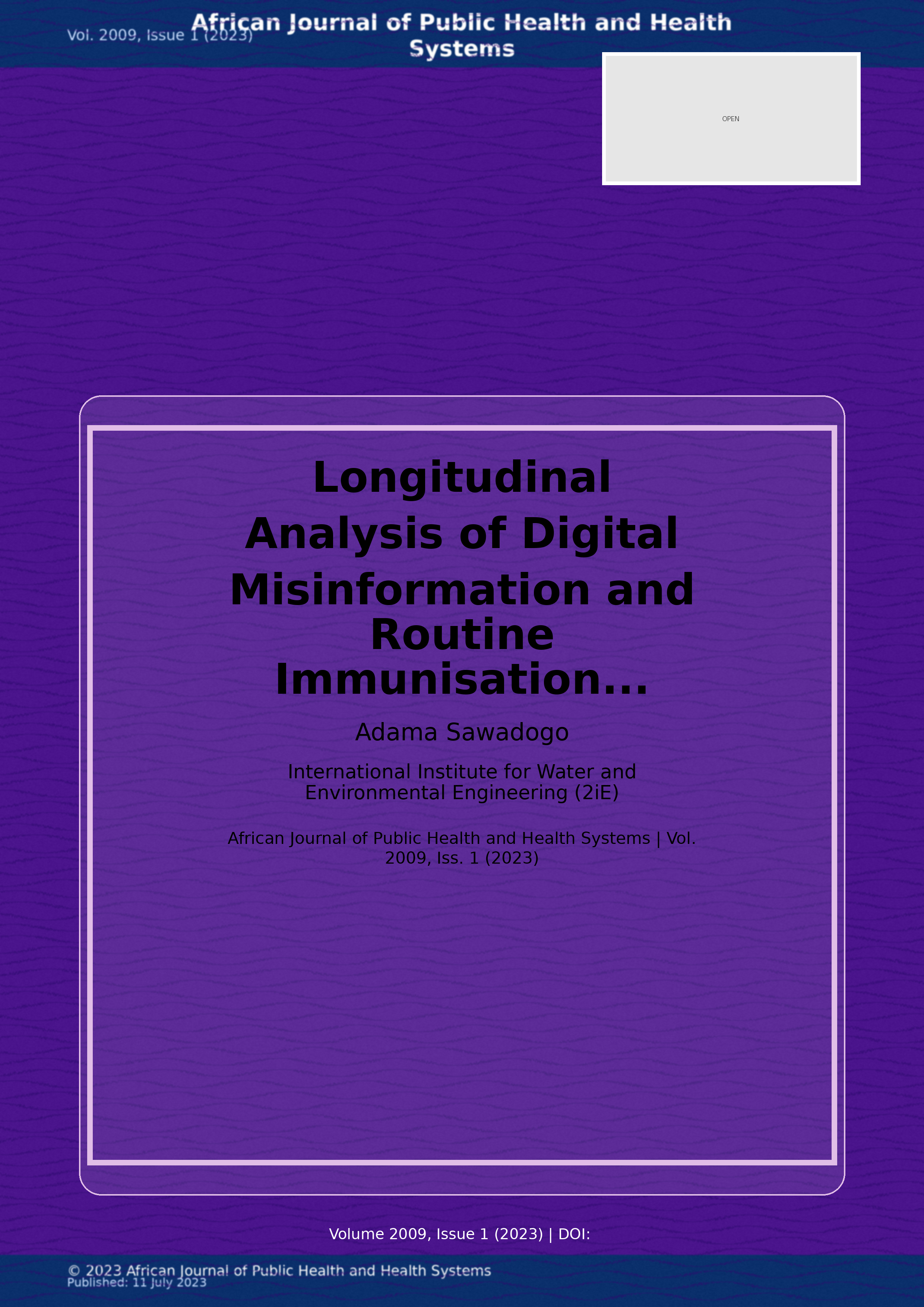 Cover image for: Longitudinal Analysis of Digital Misinformation and Routine 