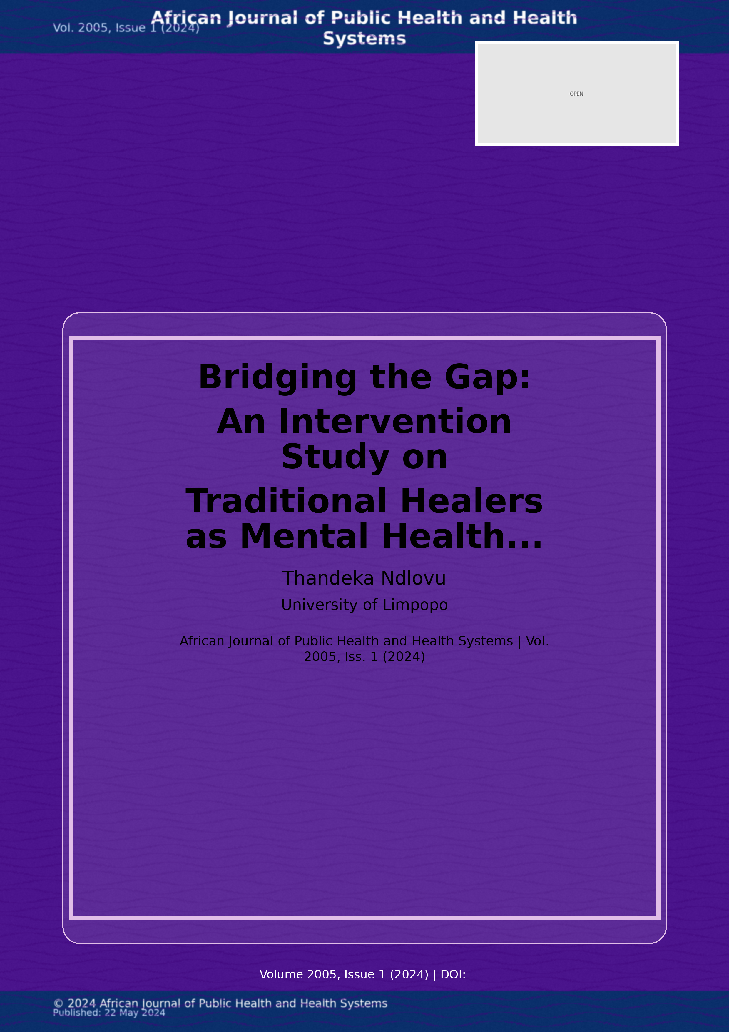 Cover image for: Bridging the Gap