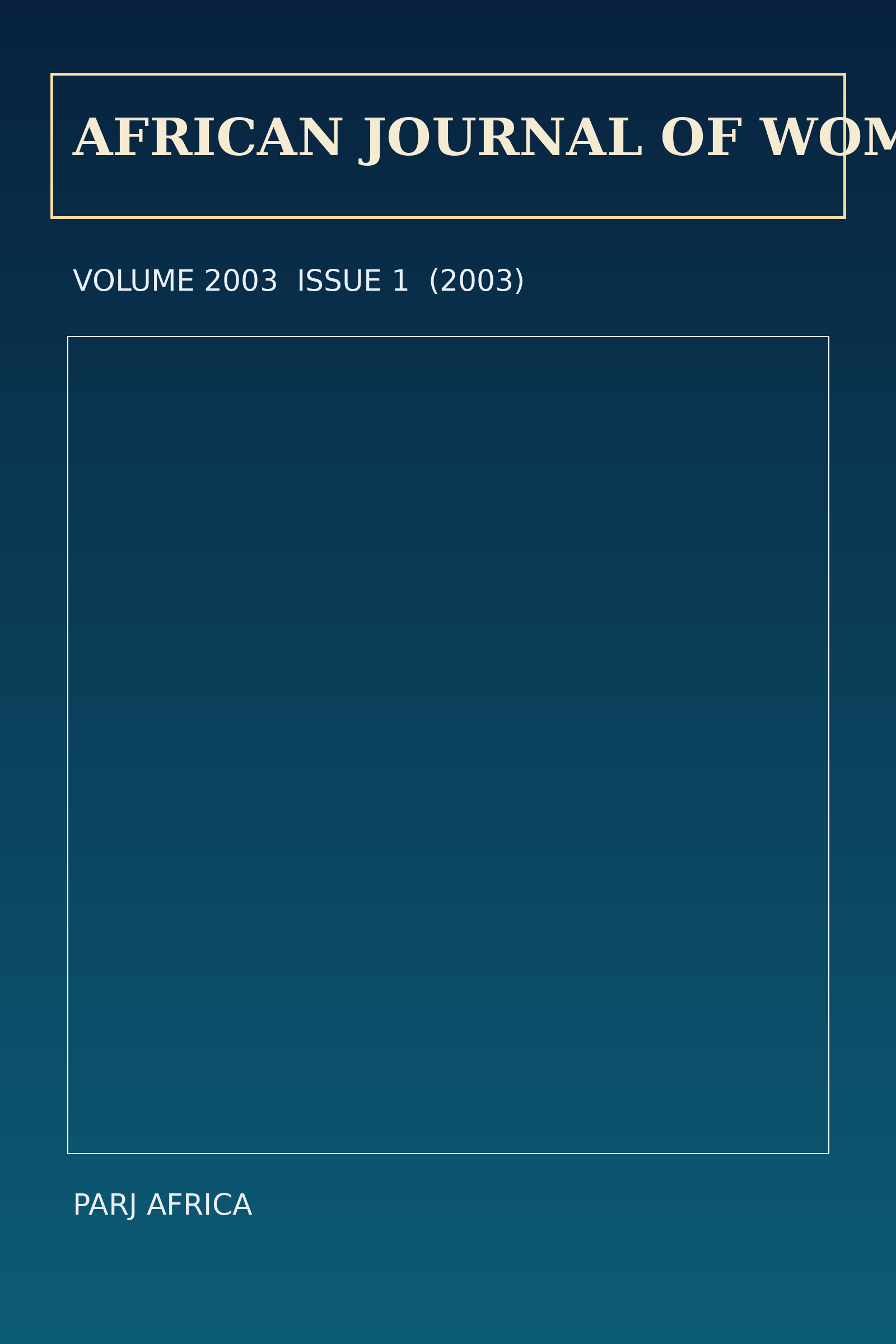 Vol. 2003 No. 1 (2003) cover