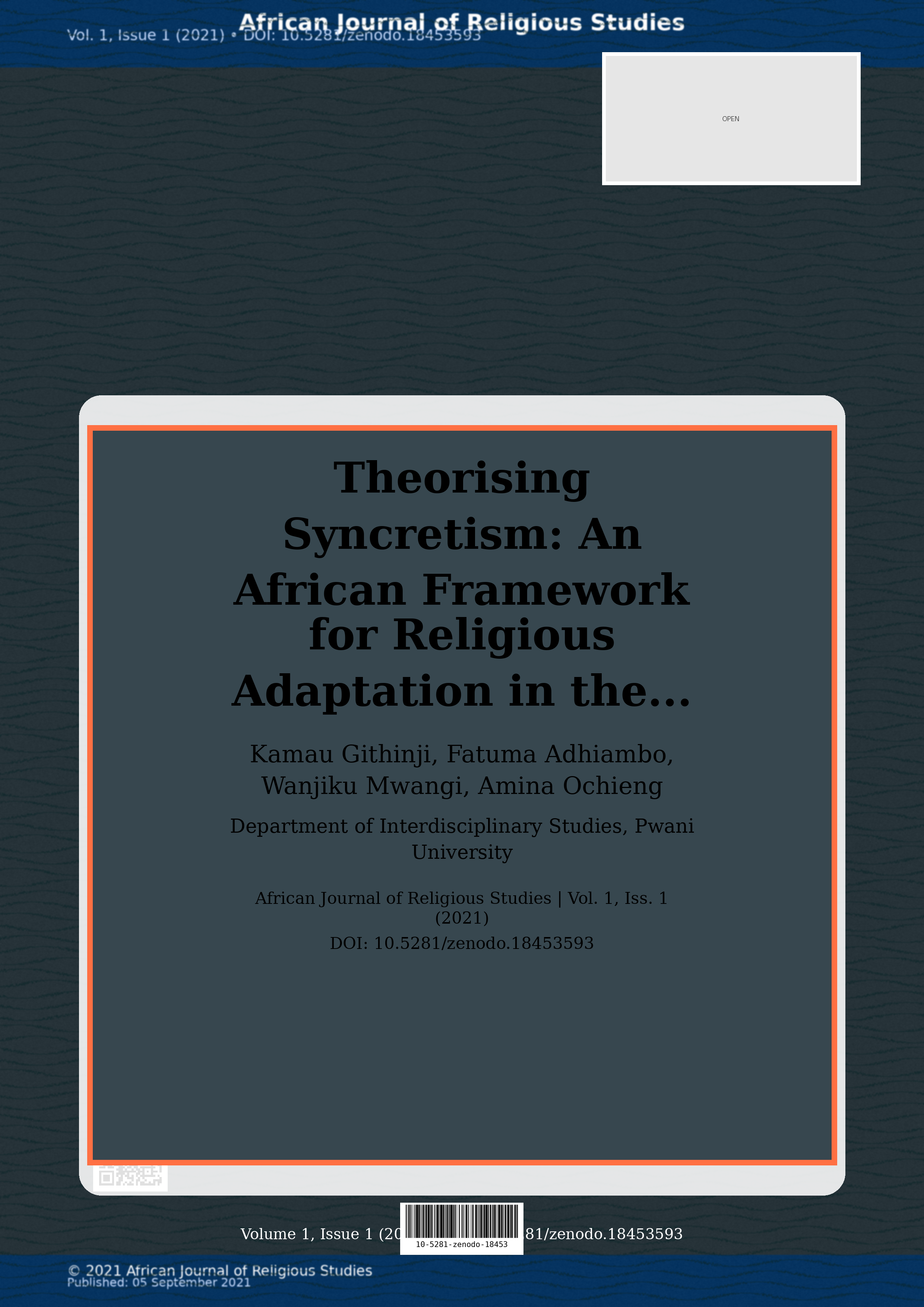 Cover image for: Theorising Syncretism