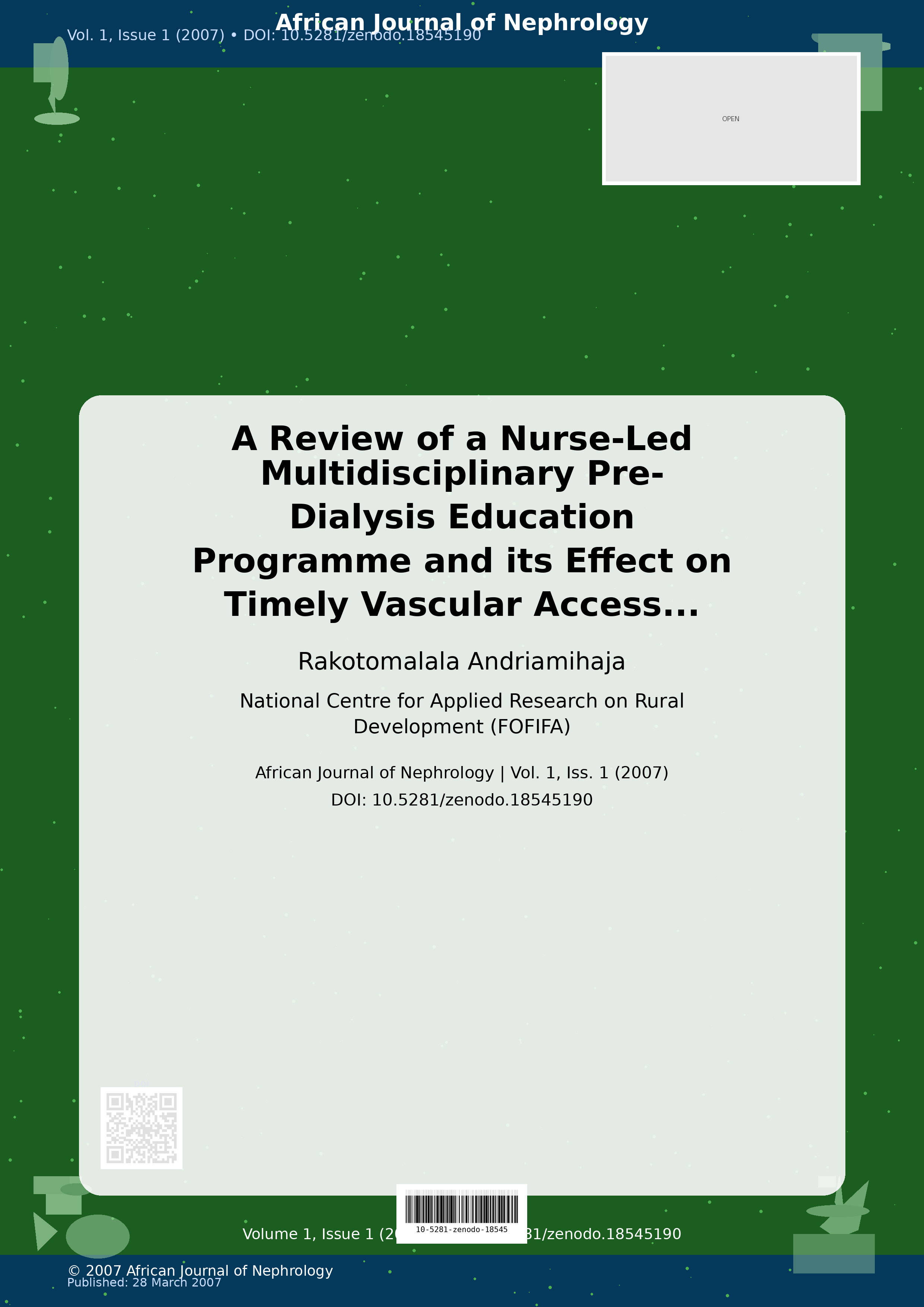 Cover image for: A Review of a Nurse-Led Multidisciplinary Pre-Dialysis Educa