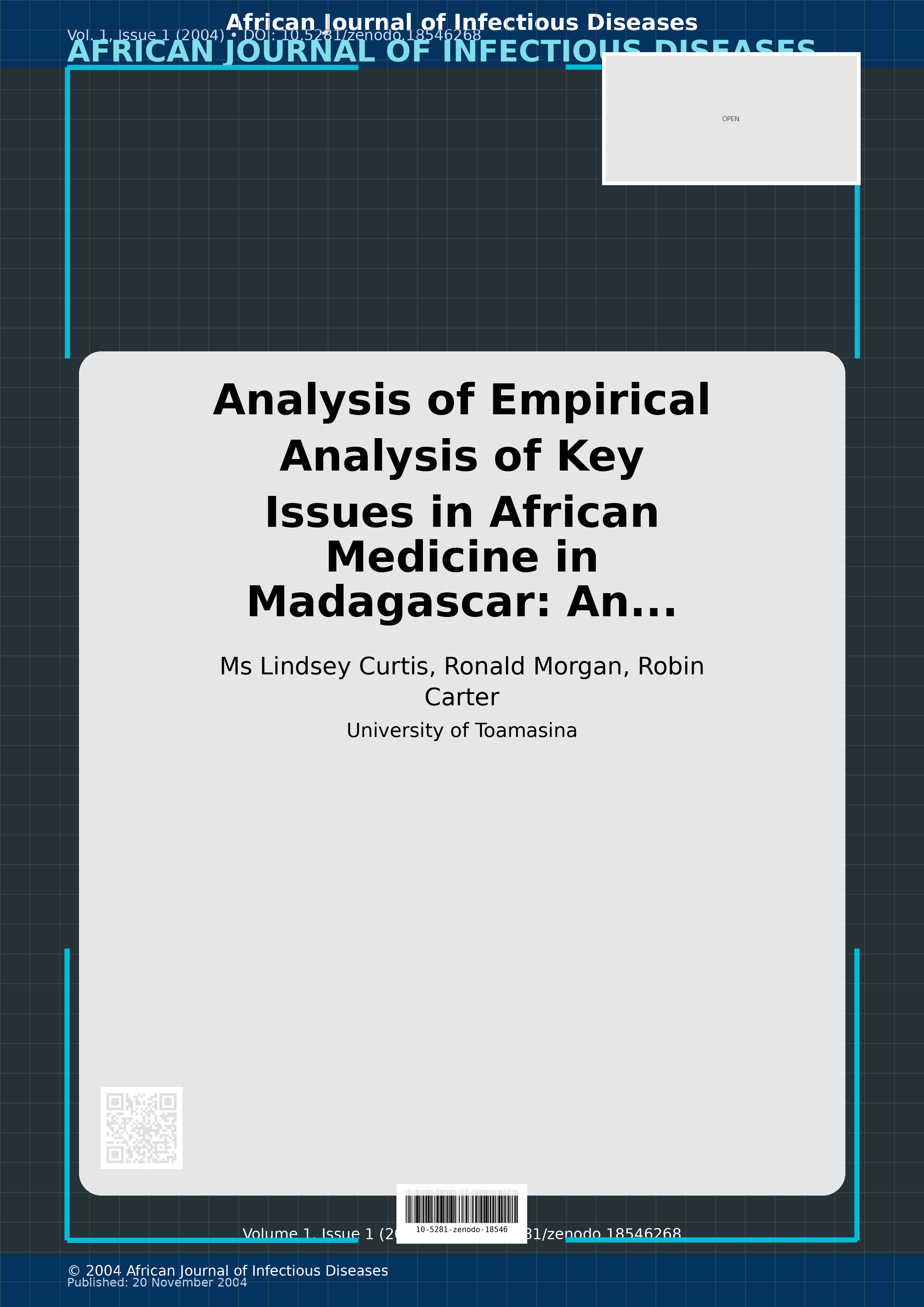 Cover image for: Analysis of Empirical Analysis of Key Issues in African Medi
