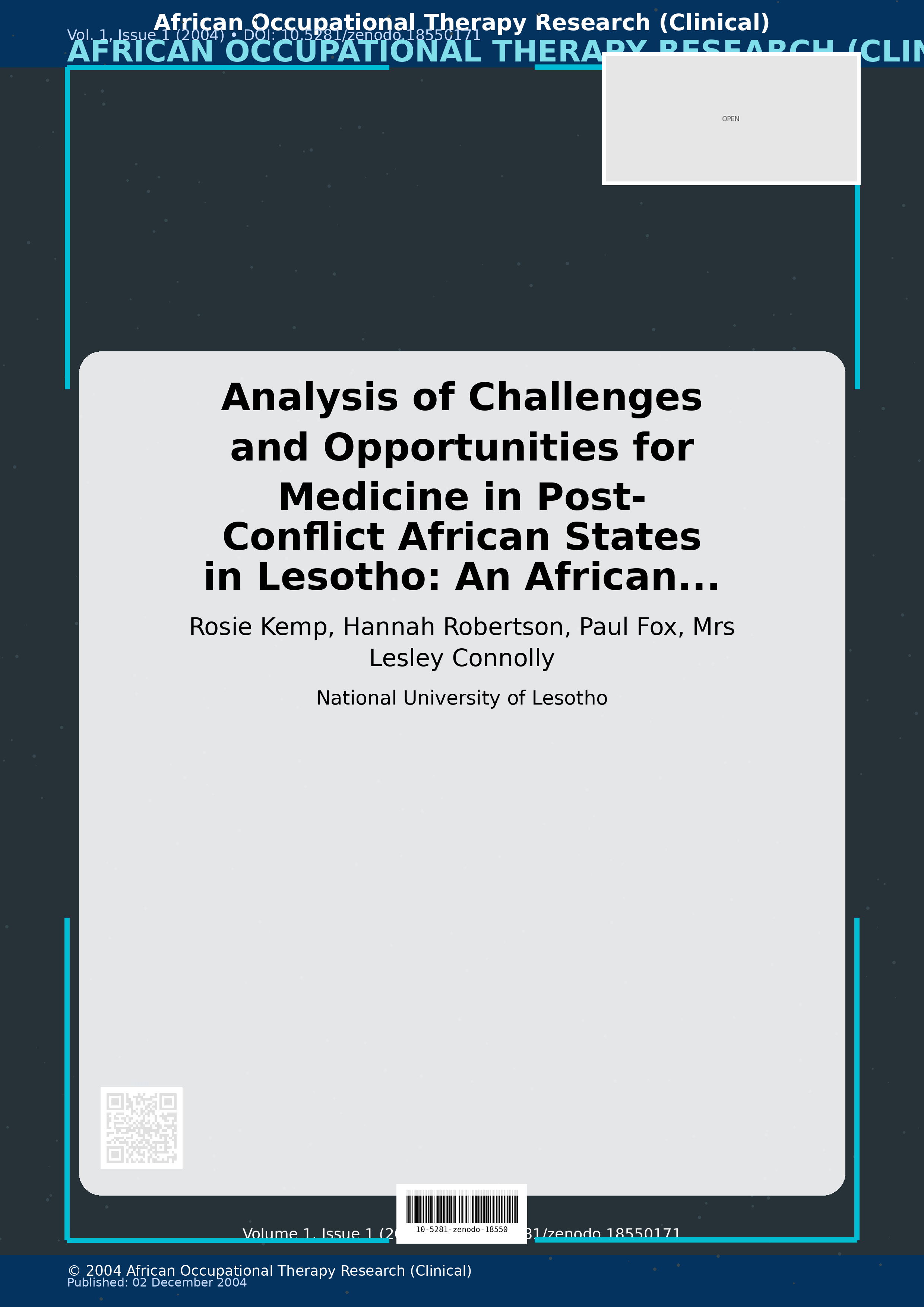Cover image for: Analysis of Challenges and Opportunities for Medicine in Pos