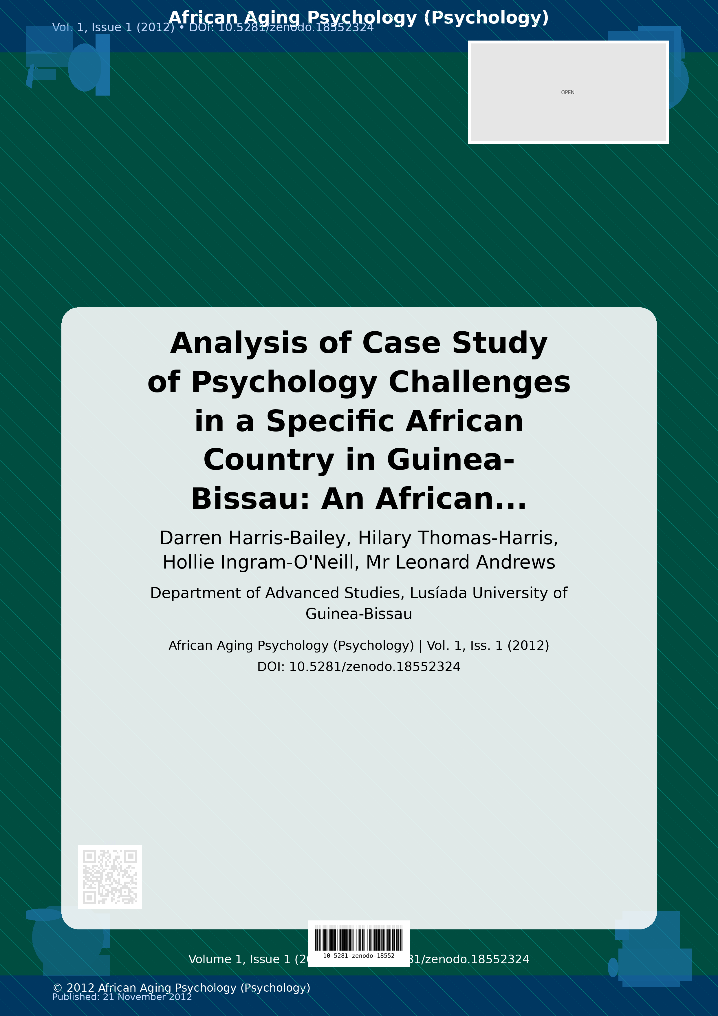 Cover image for: Analysis of Case Study of Psychology Challenges in a Specifi