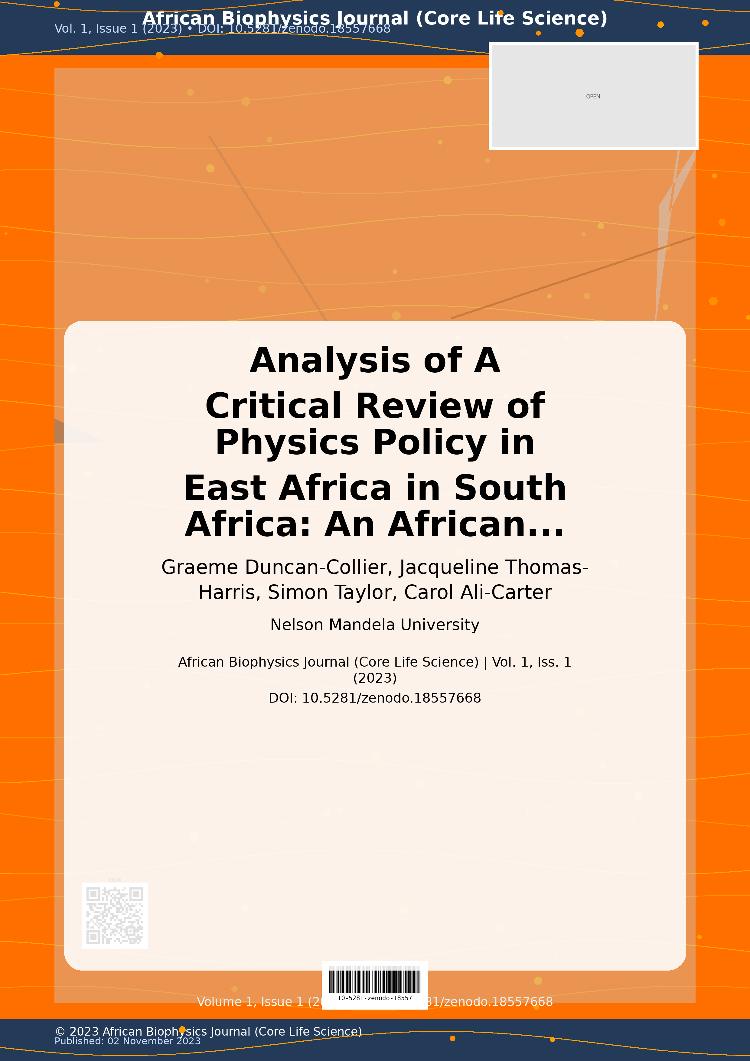 Cover image for: Analysis of A Critical Review of Physics Policy in East Afri