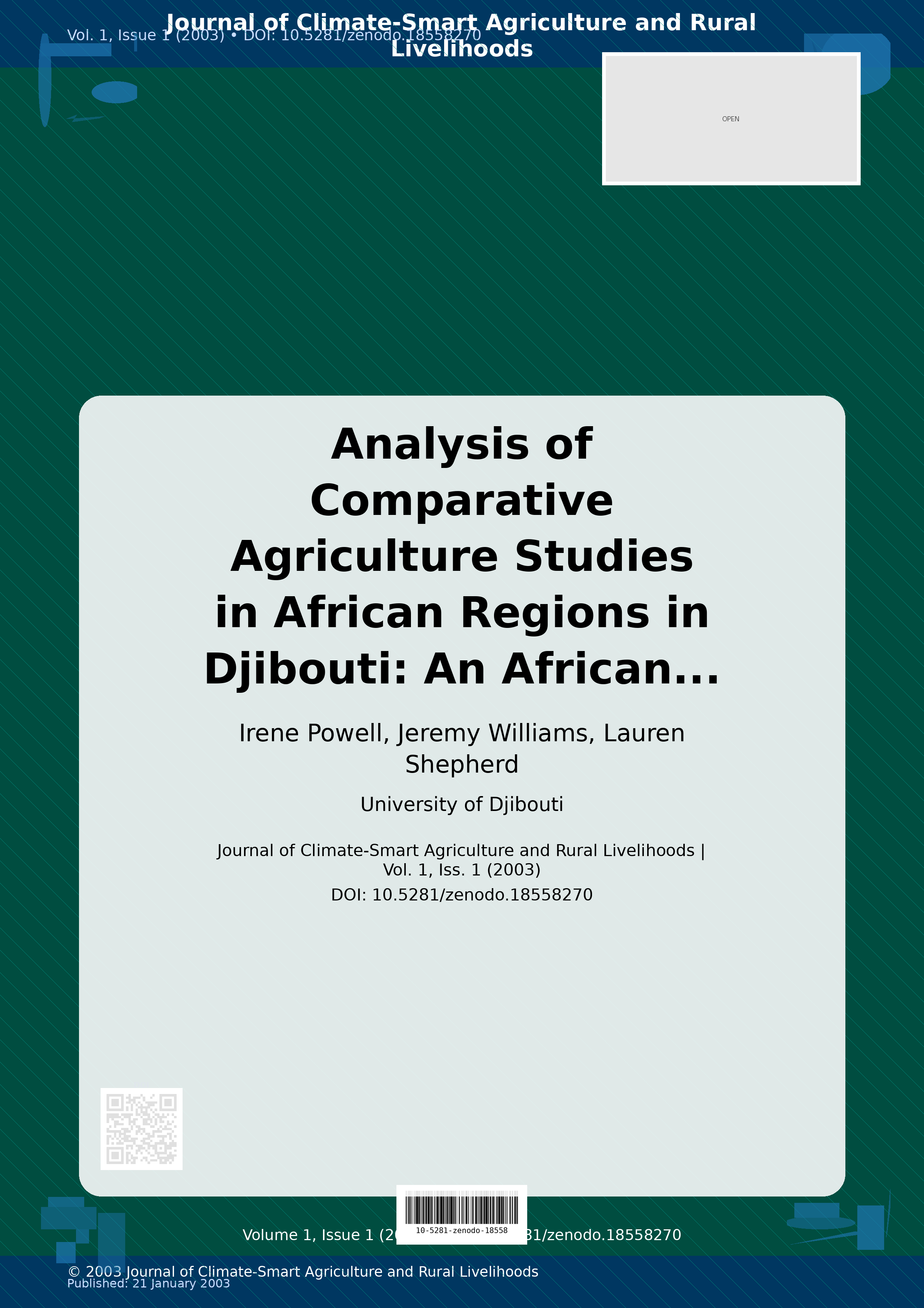 Cover image for: Analysis of Comparative Agriculture Studies in African Regio