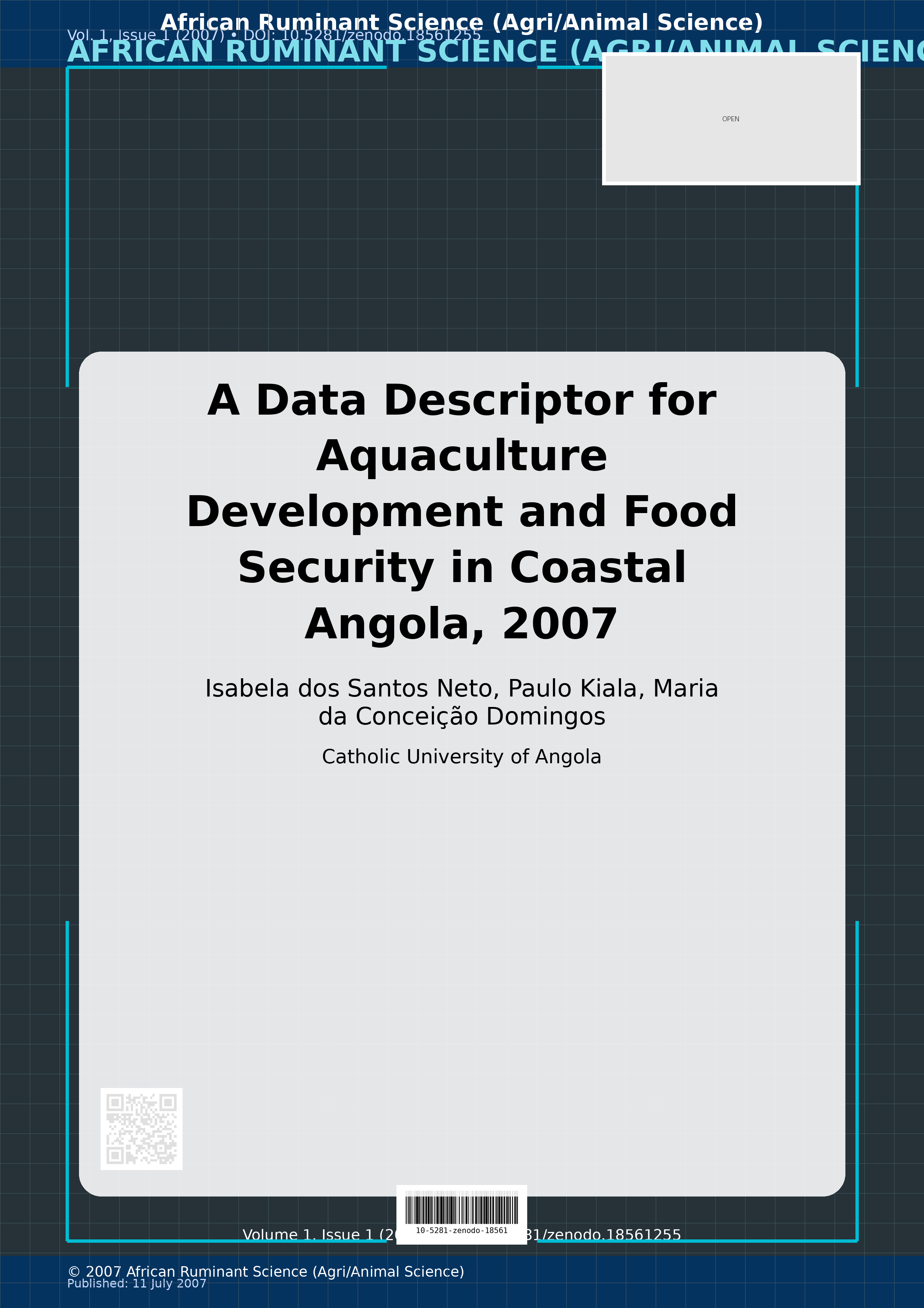 Cover image for: A Data Descriptor for Aquaculture Development and Food Secur