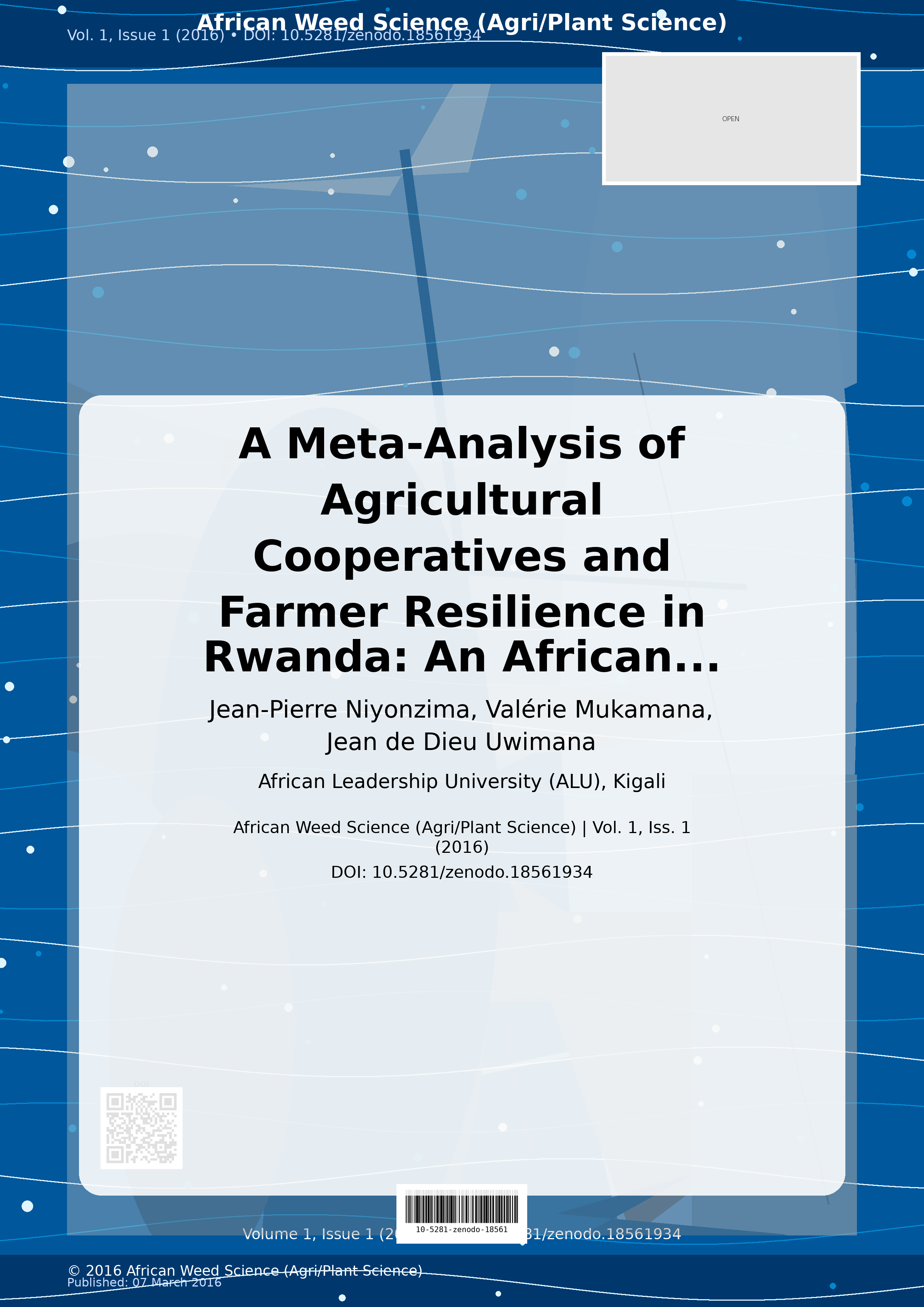 Cover image for: A Meta-Analysis of Agricultural Cooperatives and Farmer Resi