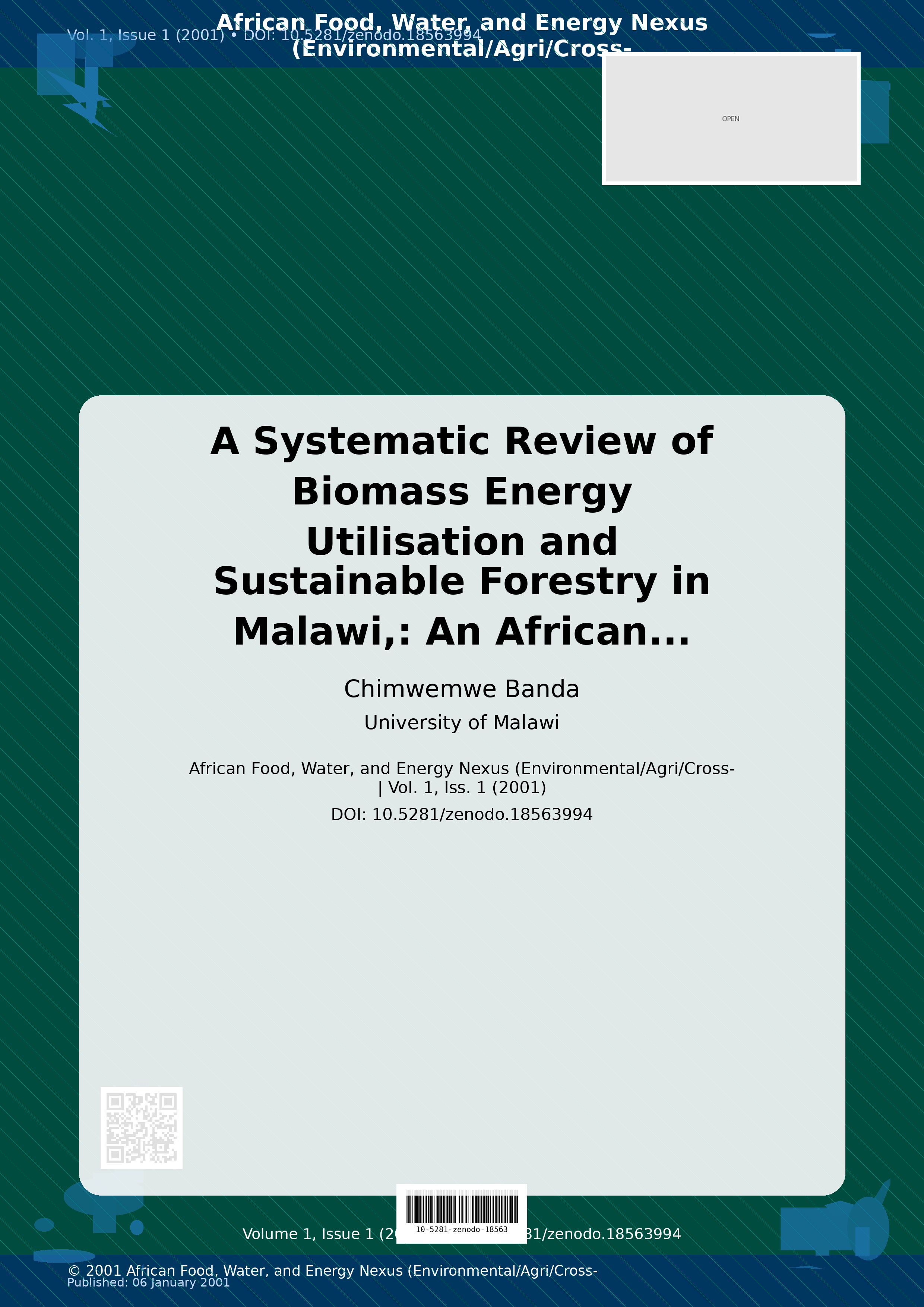 Cover image for: A Systematic Review of Biomass Energy Utilisation and Sustai