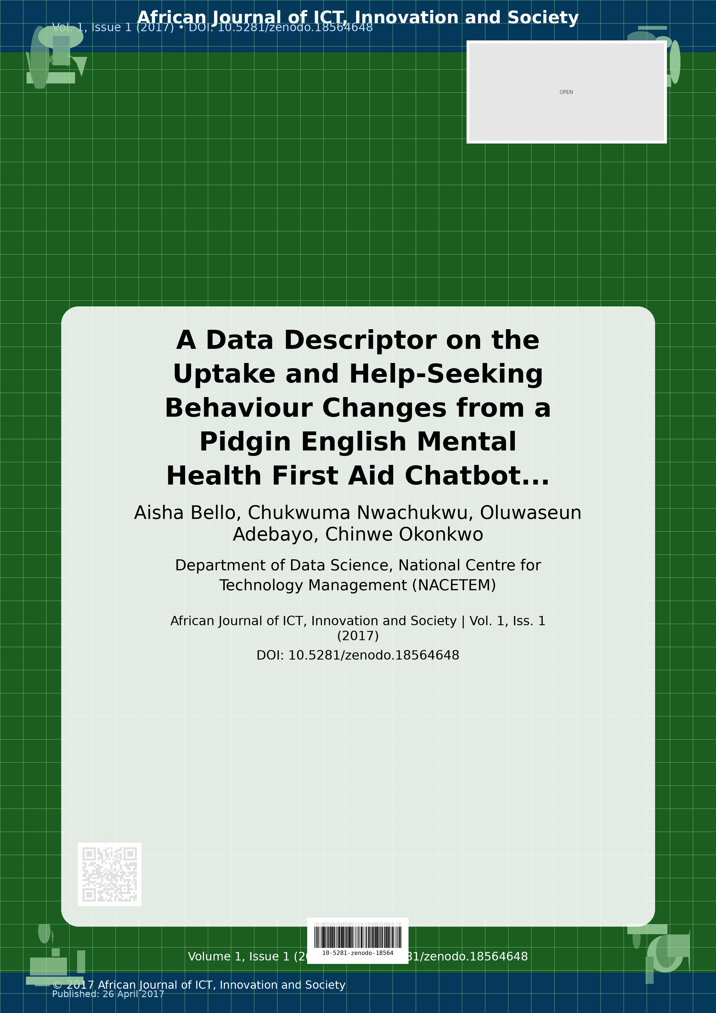 Cover image for: A Data Descriptor on the Uptake and Help-Seeking Behaviour C