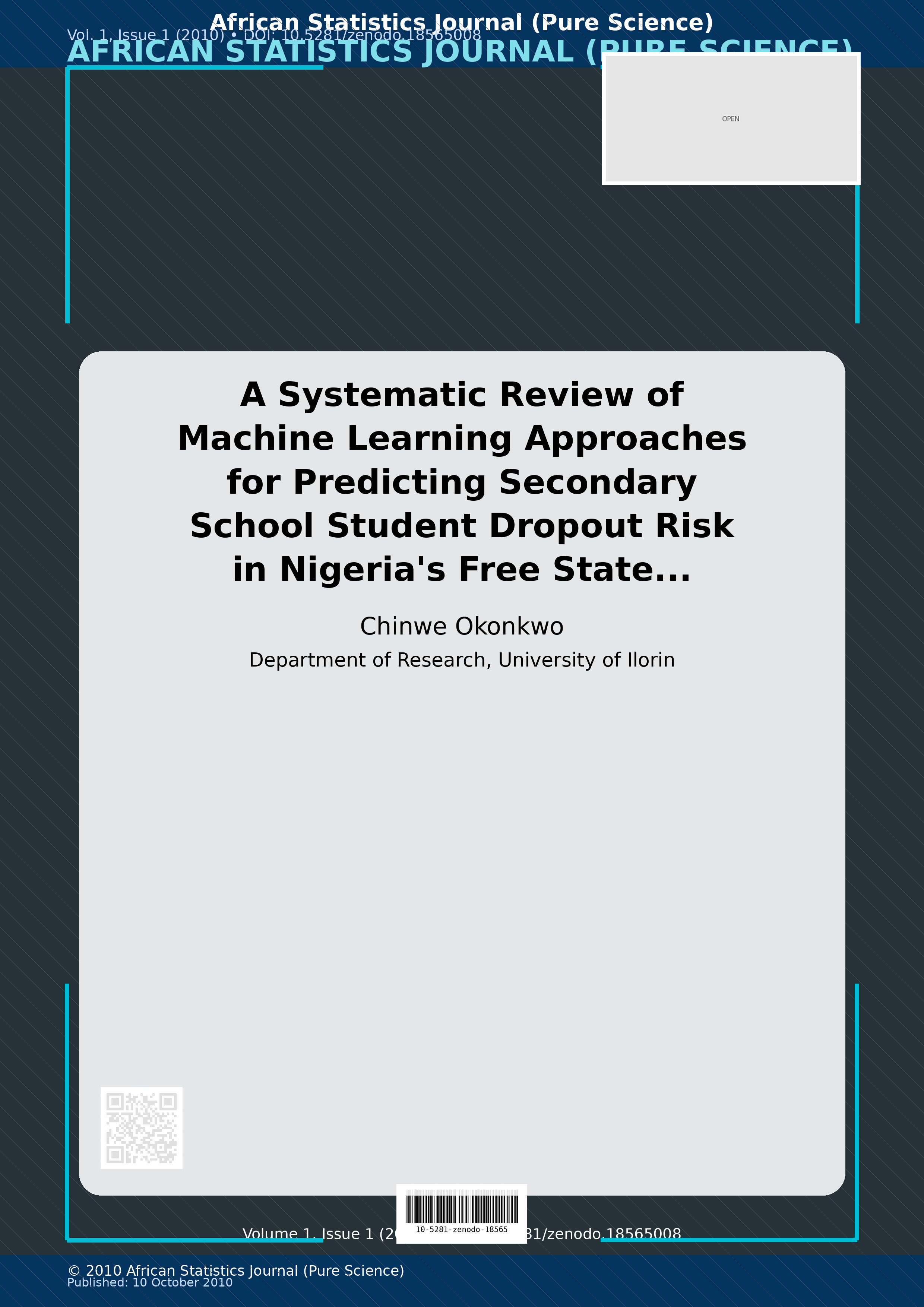 Cover image for: A Systematic Review of Machine Learning Approaches for Predi