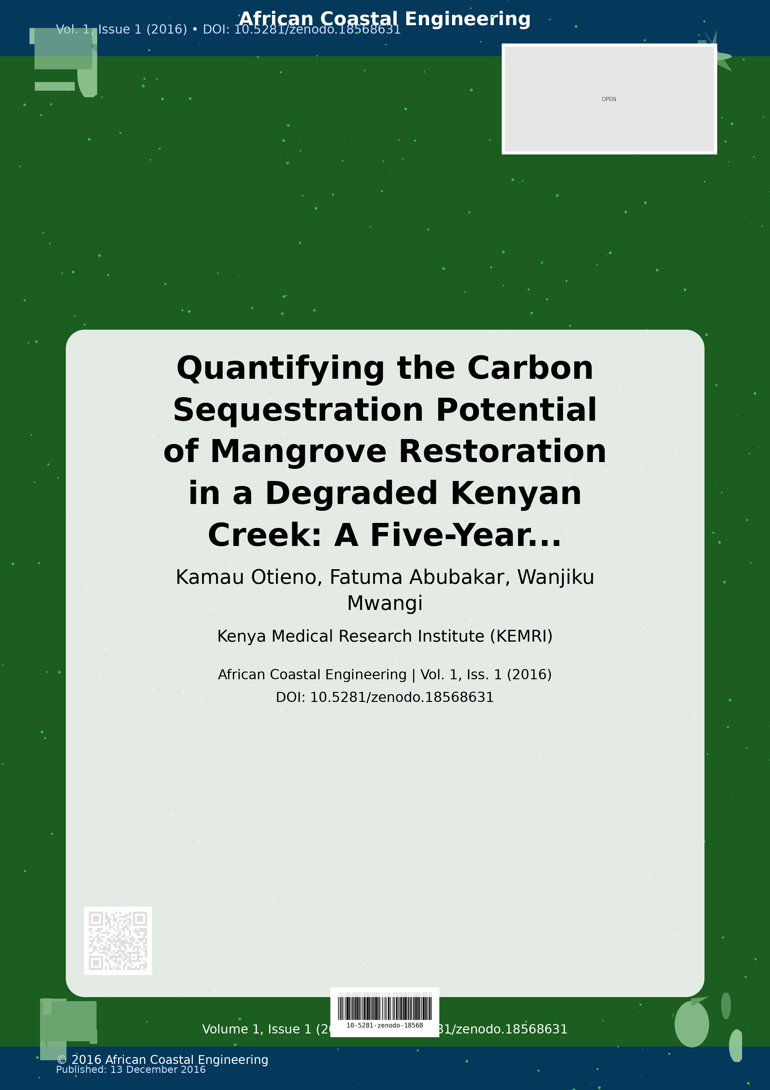 Cover image for: Quantifying the Carbon Sequestration Potential of Mangrove R