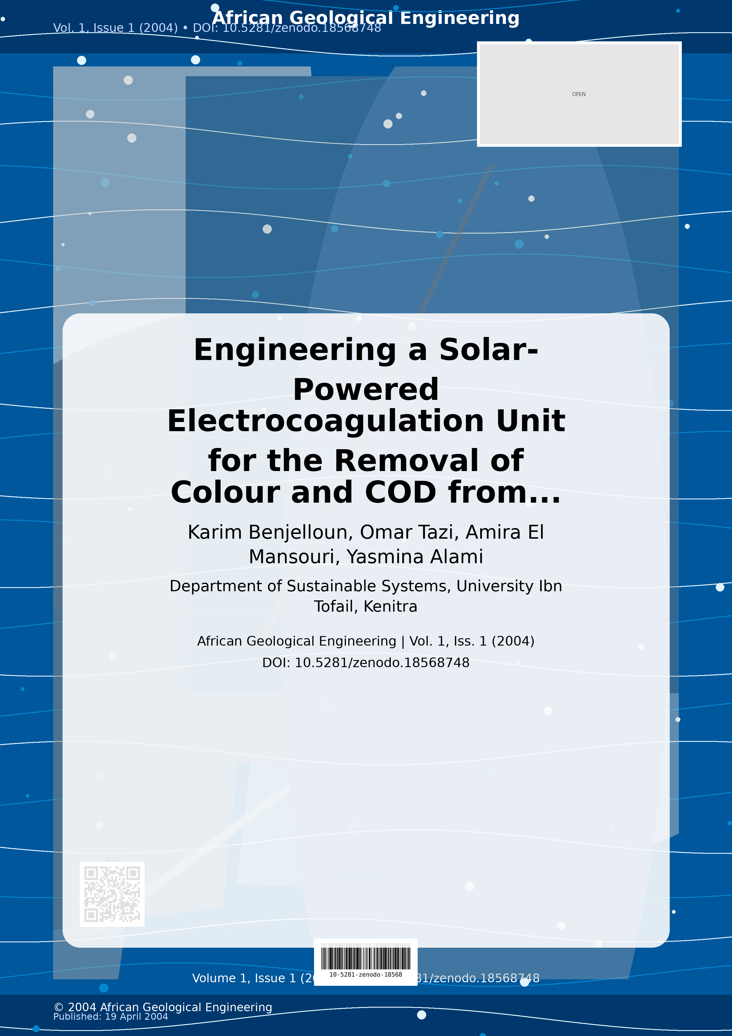 Cover image for: Engineering a Solar-Powered Electrocoagulation Unit for the 