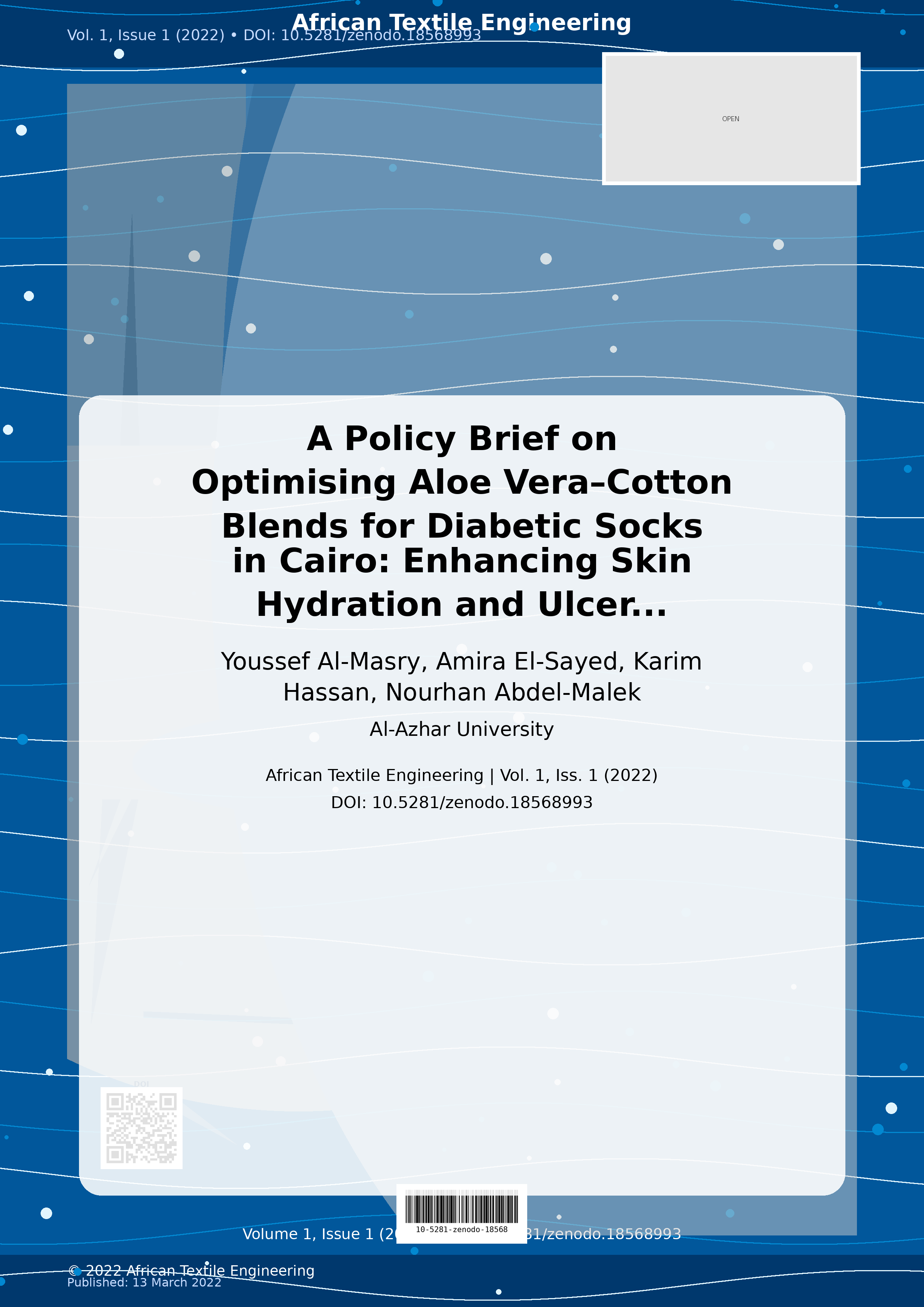 Cover image for: A Policy Brief on Optimising Aloe Vera–Cotton Blends for Dia