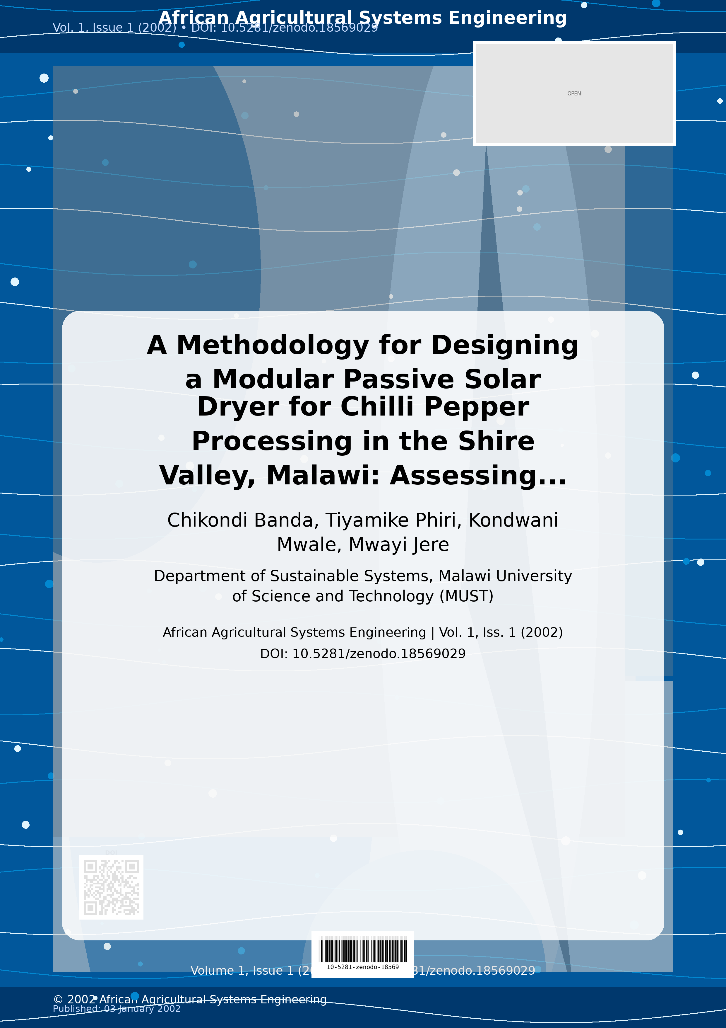 Cover image for: A Methodology for Designing a Modular Passive Solar Dryer fo